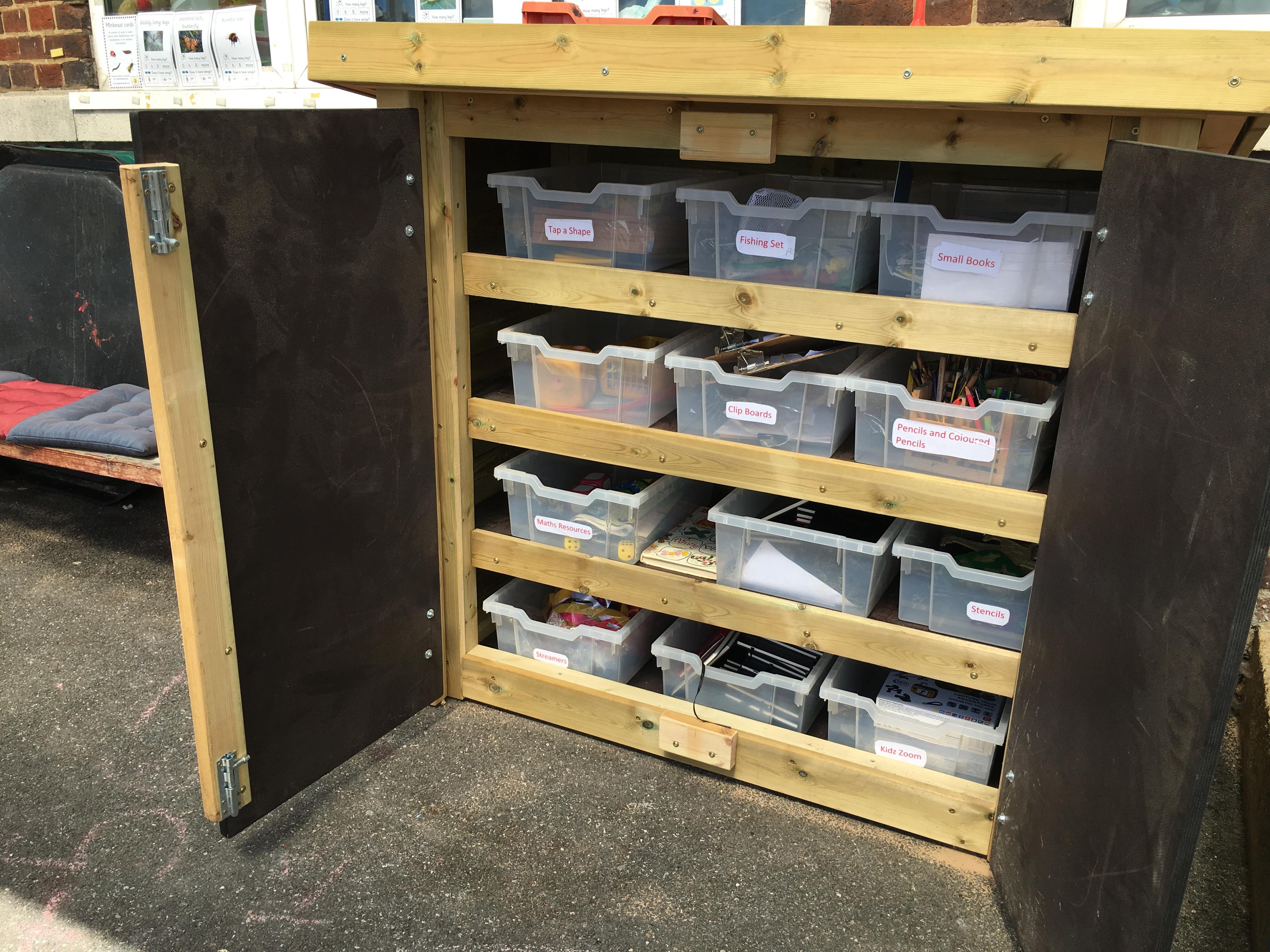 playground storage for schools