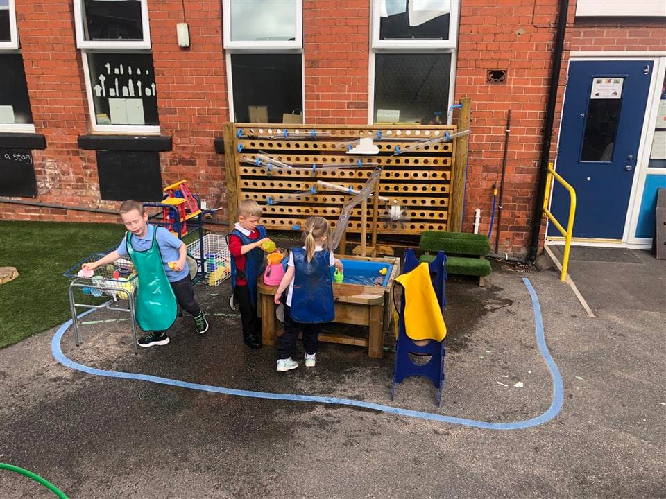 Water wall for schools