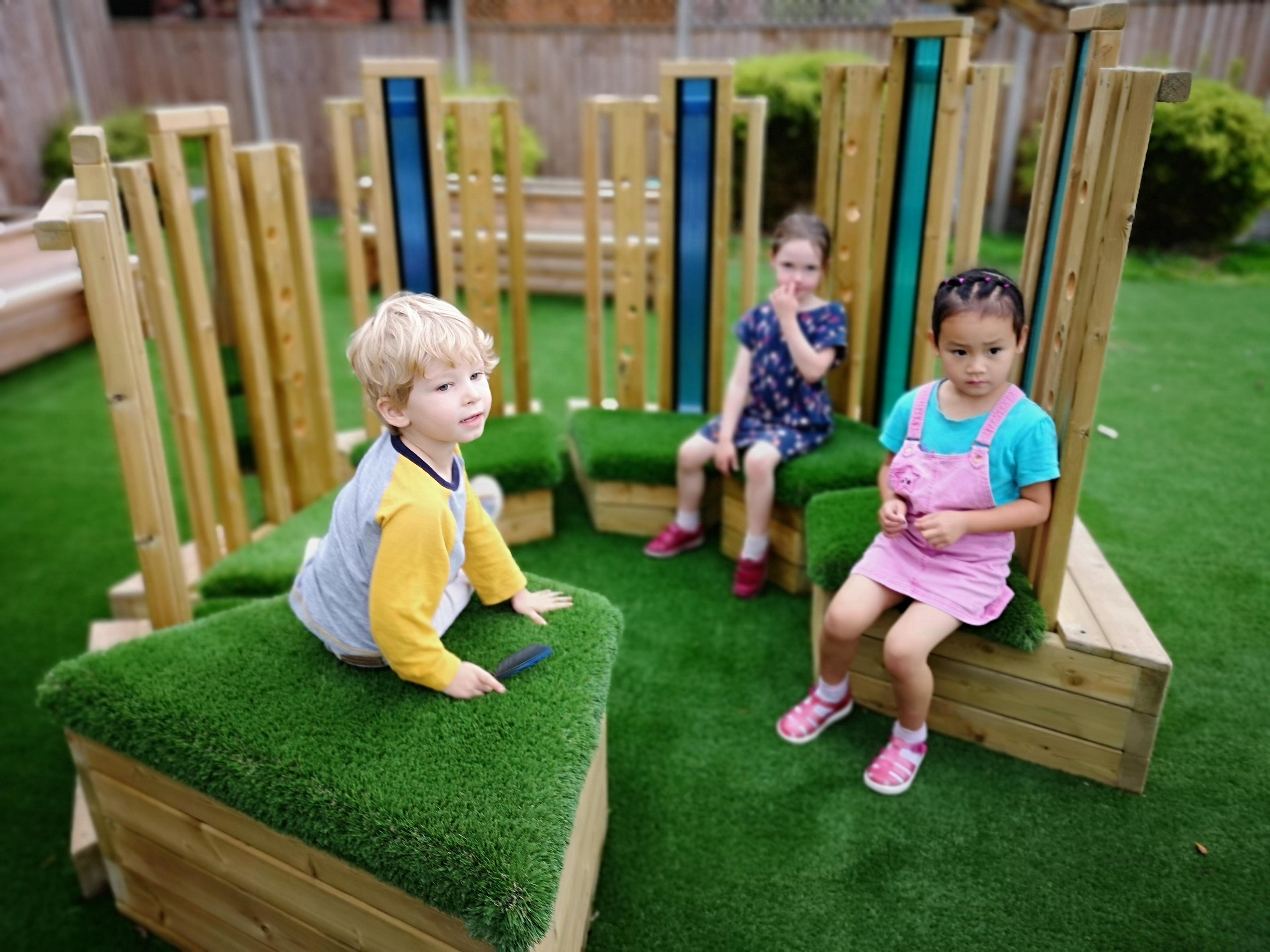 playground seating for nursery 
