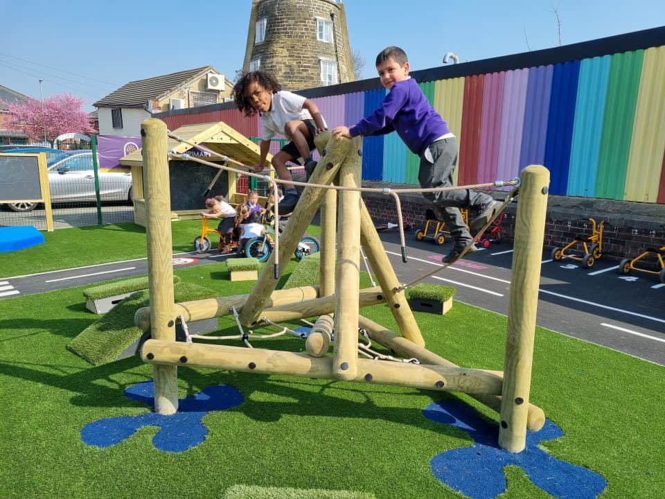 This pinnacle hill climber is ideal for your EYFS Area
