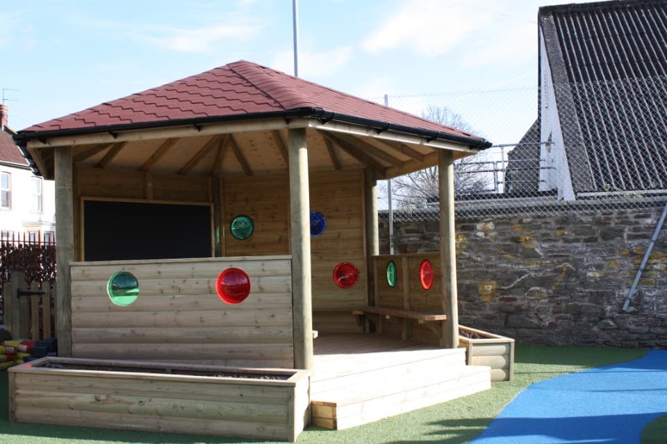 Timber Sensory Gazebo For Schools
