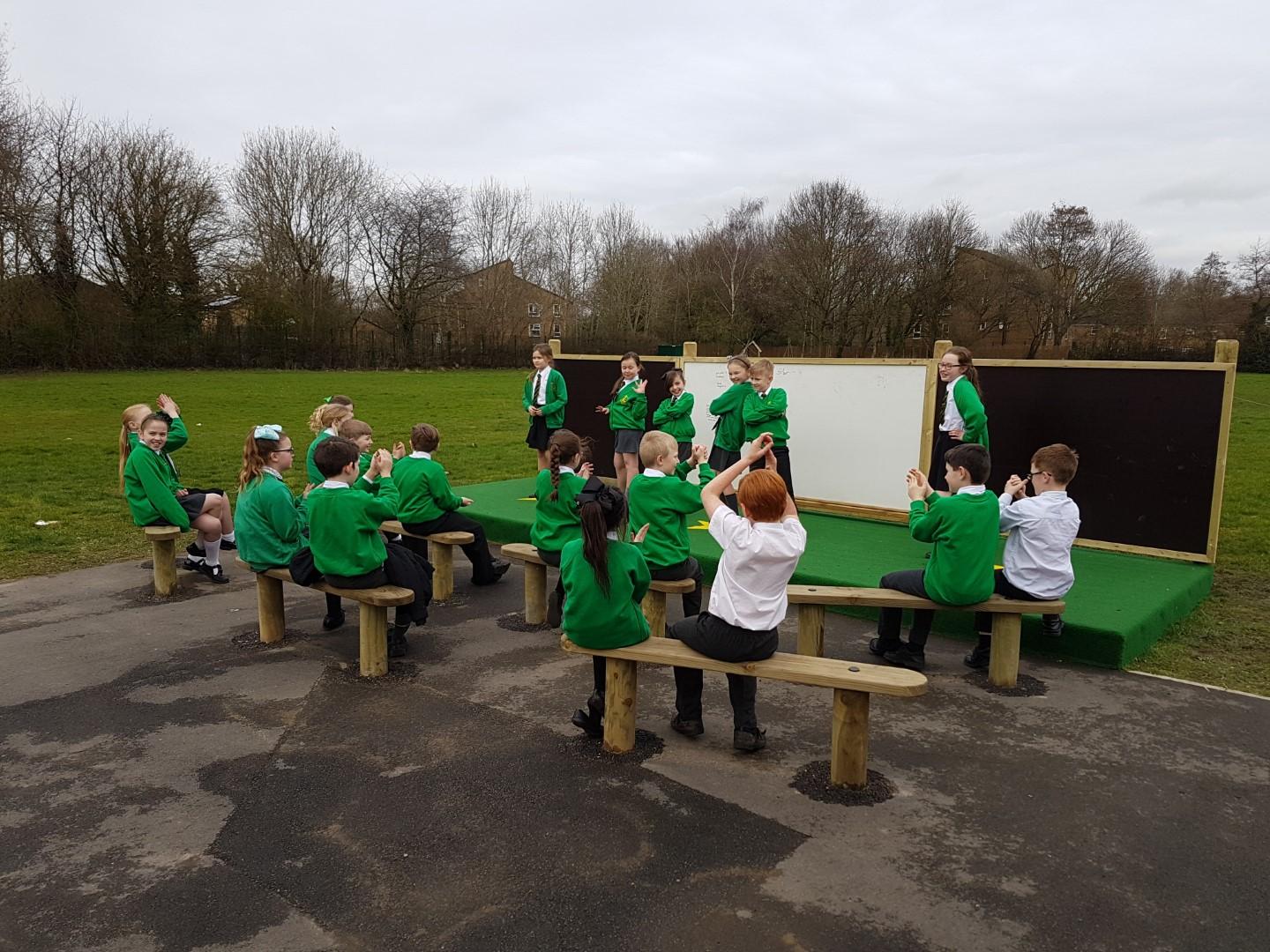 outdoor drama and literacy lessons