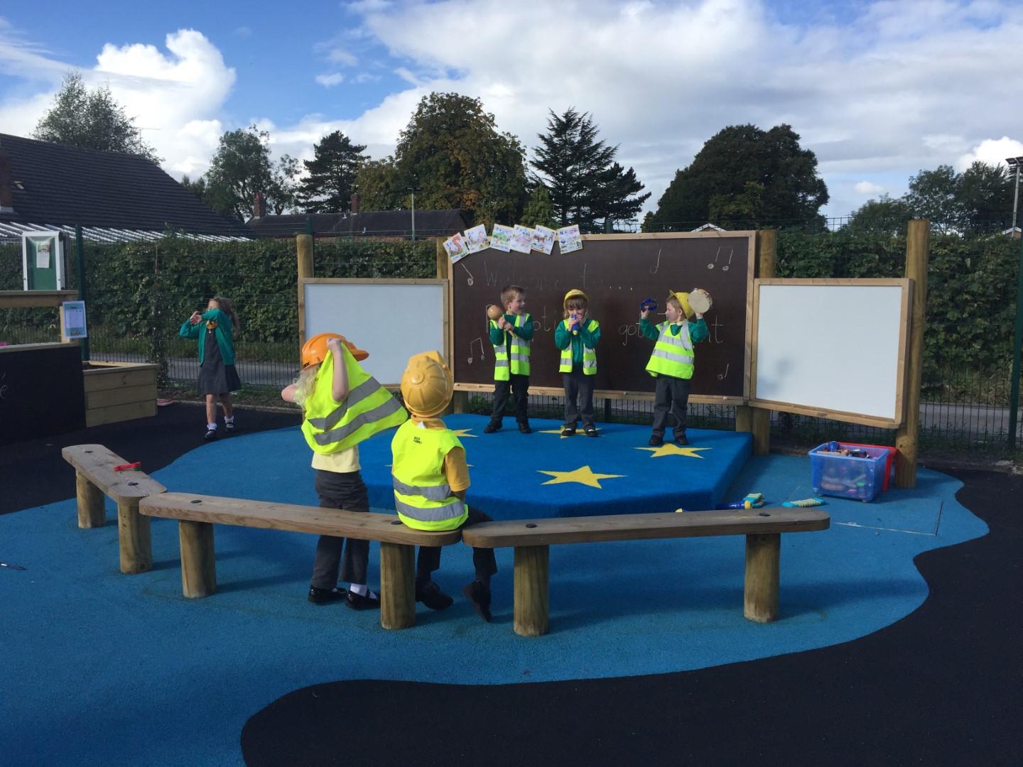 playground stages for schools