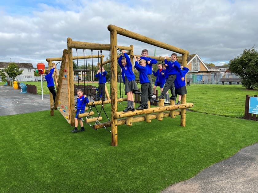 Children will explore their climbing confidence on this amazing equipment 
