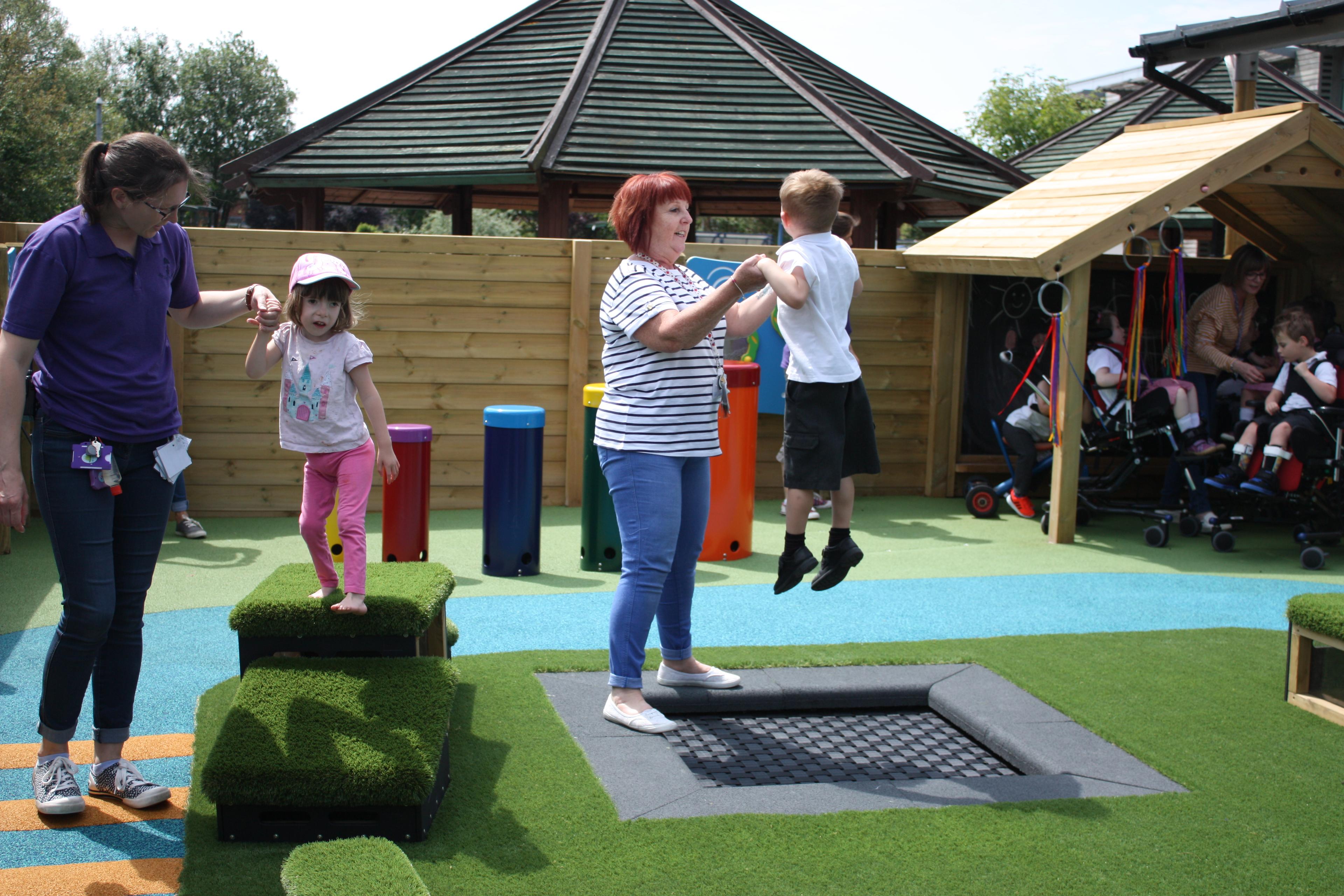 School Playground Trampolines