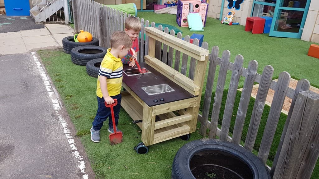 Mud Kitchen on Wheels