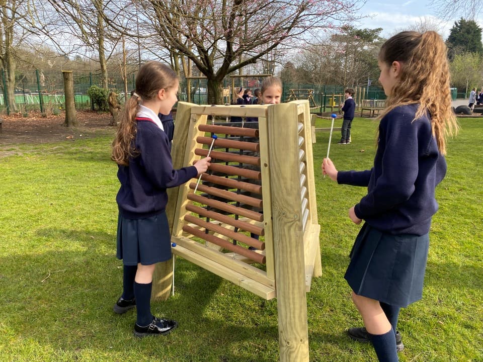 Wooden Musical Triad from Pentagon Play