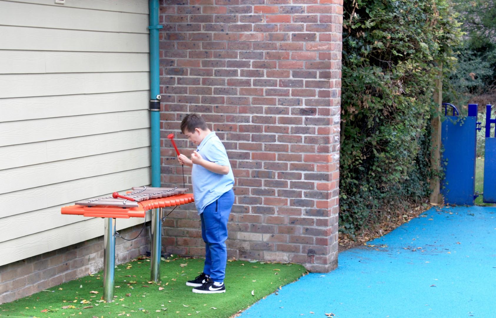 school outdoor musical equipment