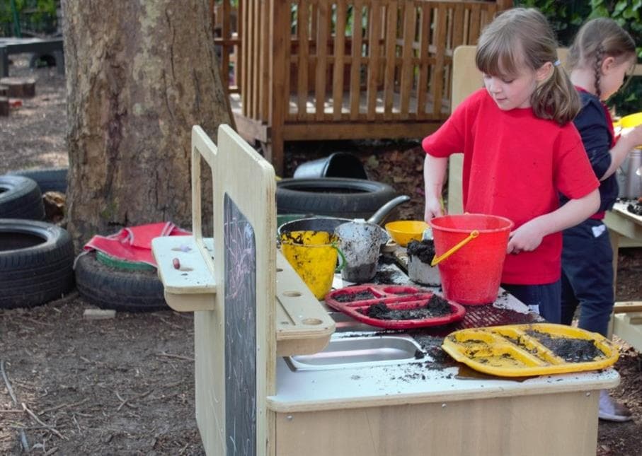 Early Years movable mud kitchen