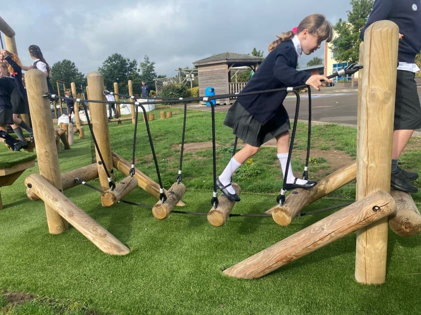 Children will love exploring the range of challenges available