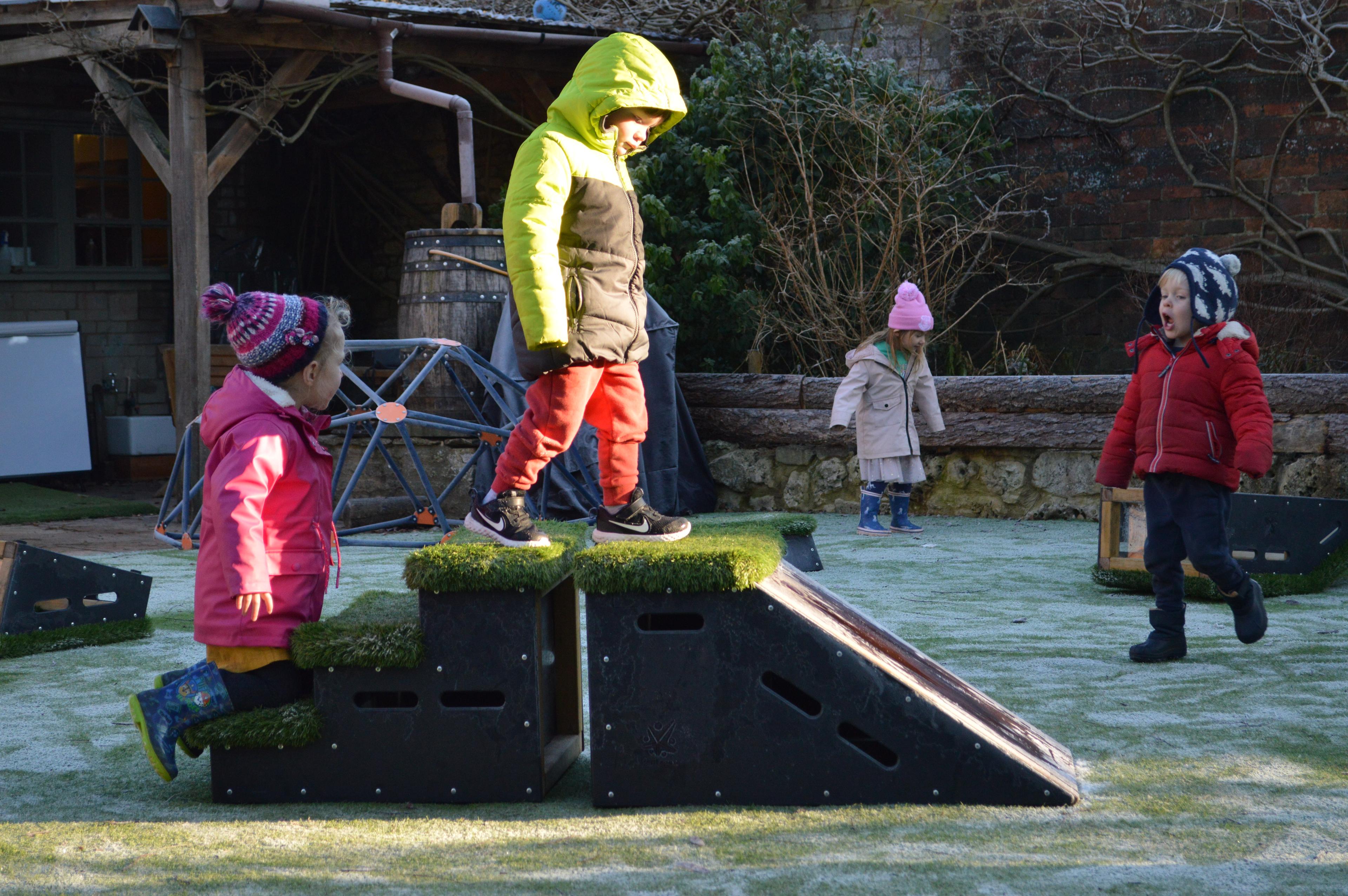Freely moveable playground equipment for early years