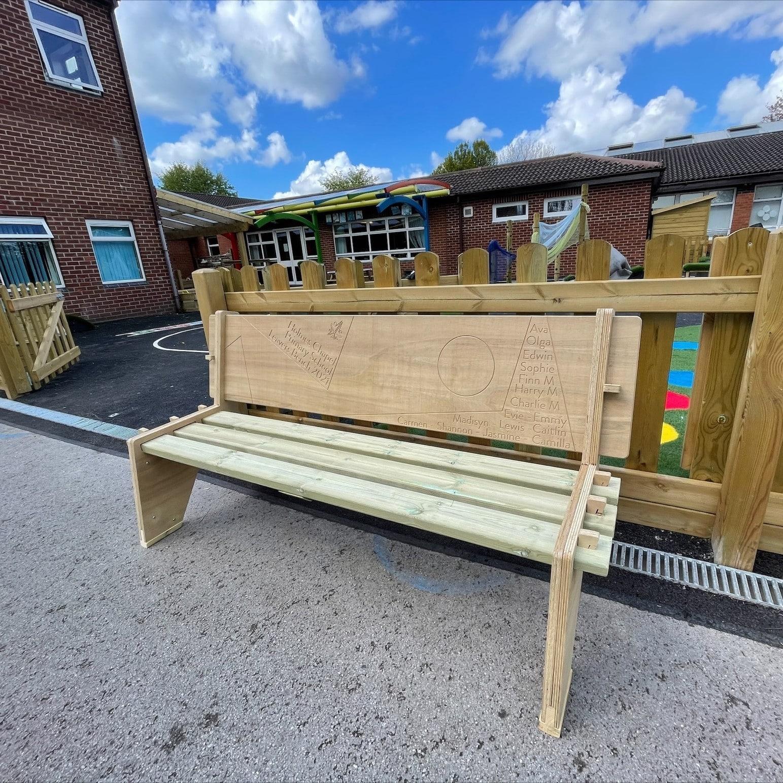 Playground bench