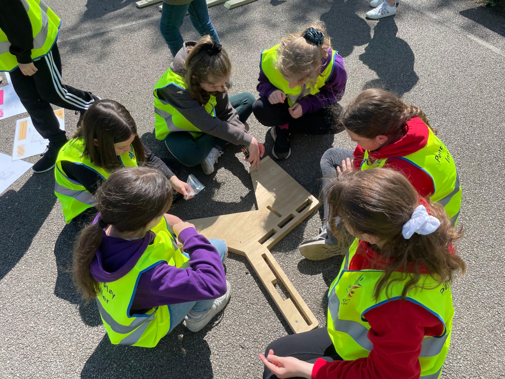 build a bench school playground benches