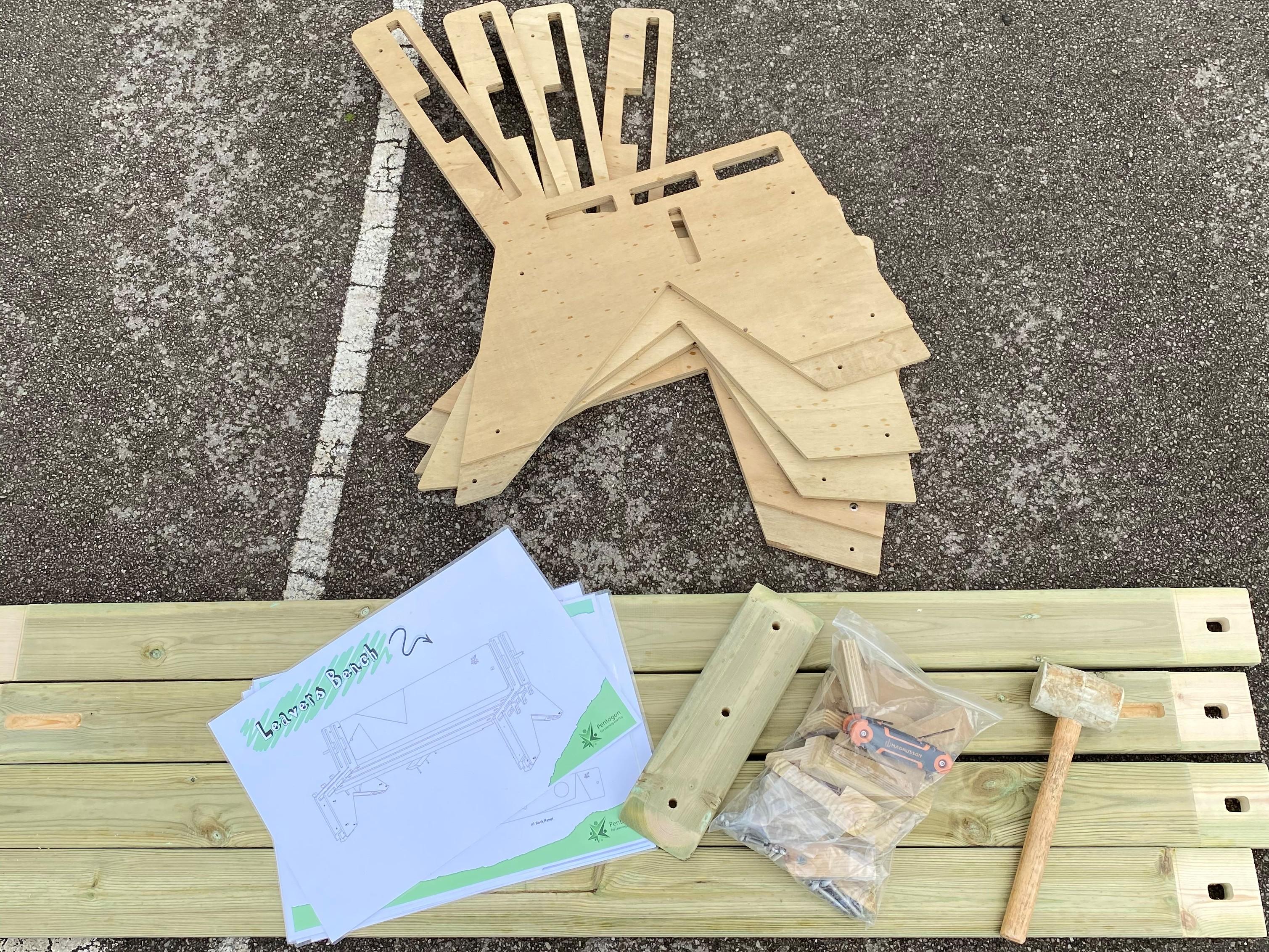 year 6 leavers playground bench