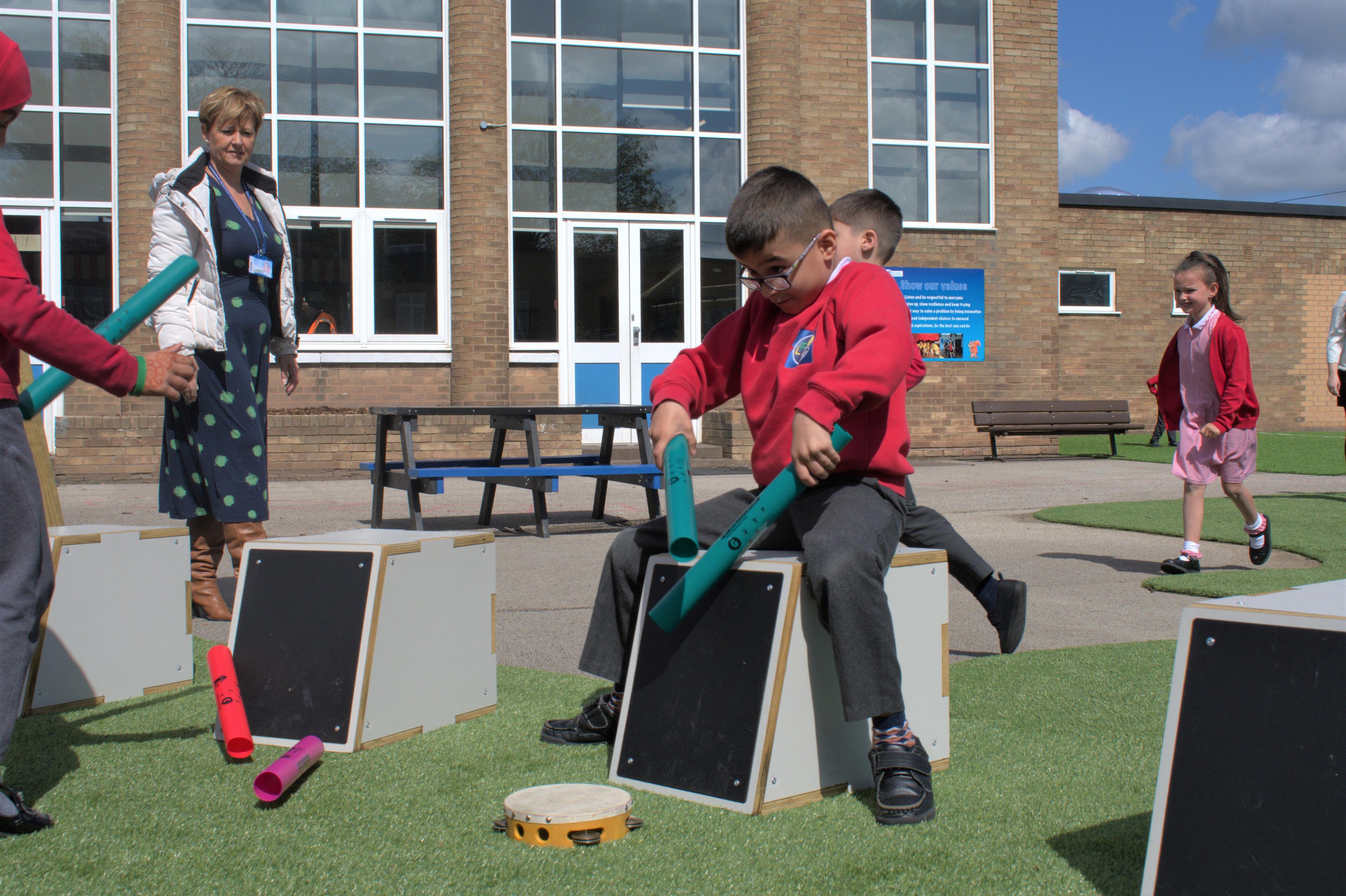 primary school playground music equipment
