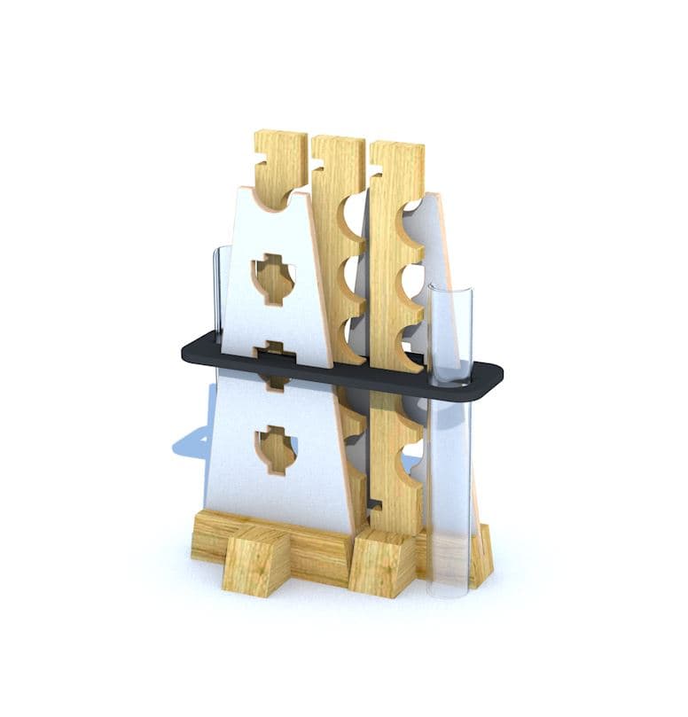 3D Render of Storage for Water Channel Stands 