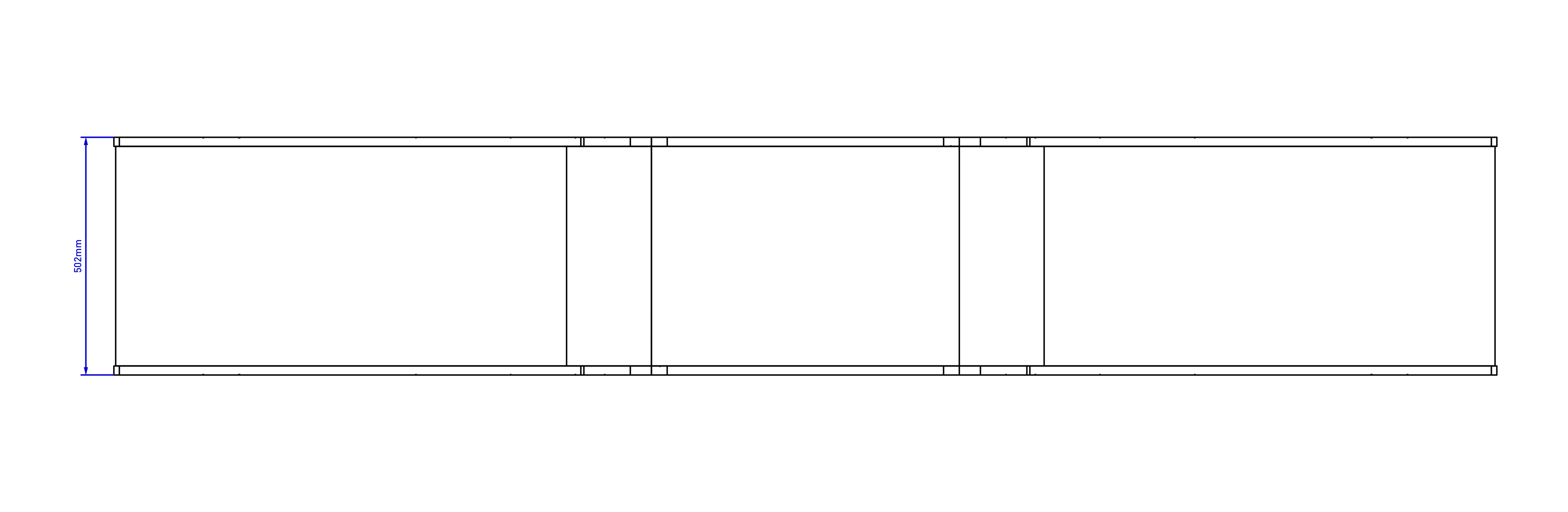 2D plan view drawing of the Up and Under Blocks Ramp & Ramp on white background 