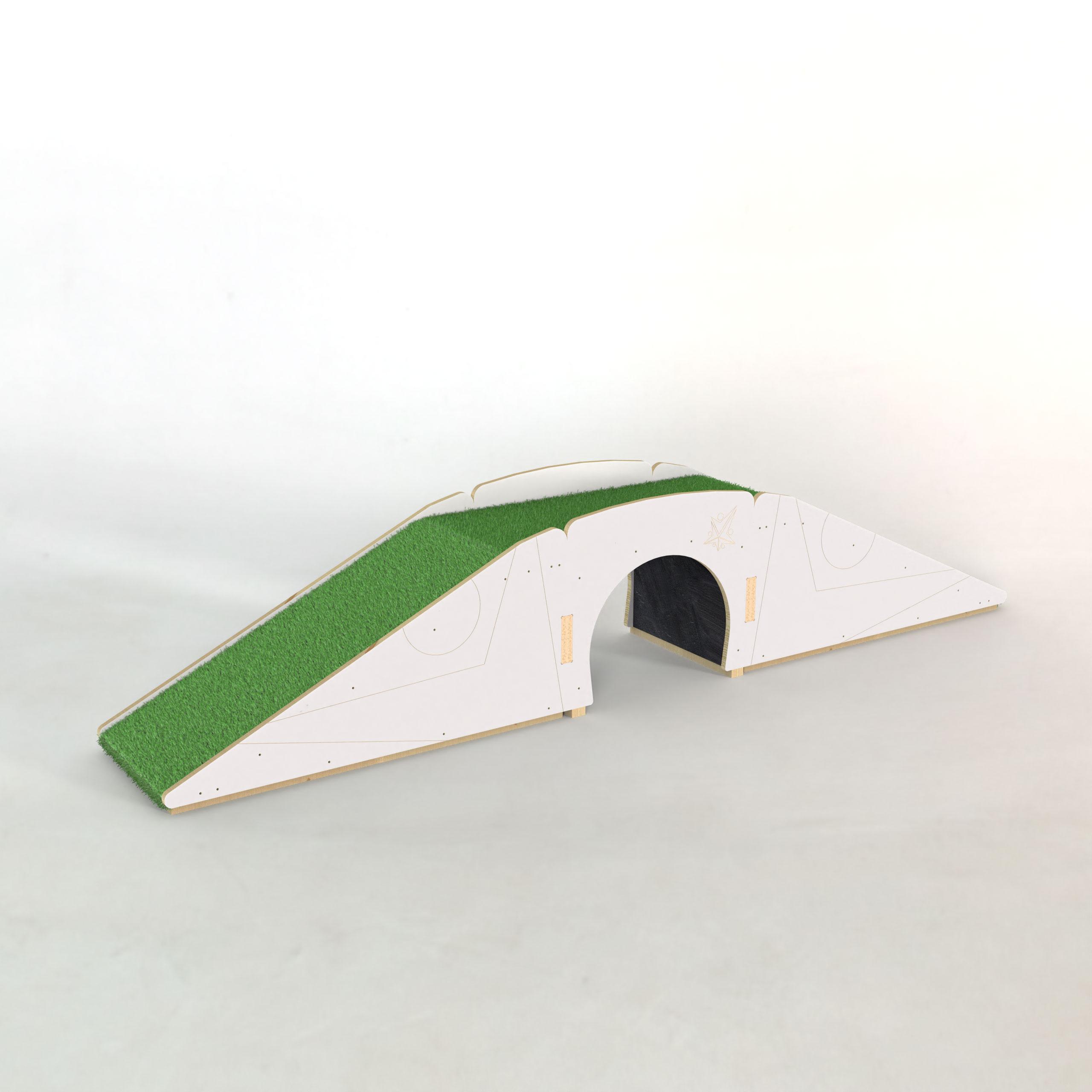 A render image of the Up and Under Blocks Ramp & Ramp