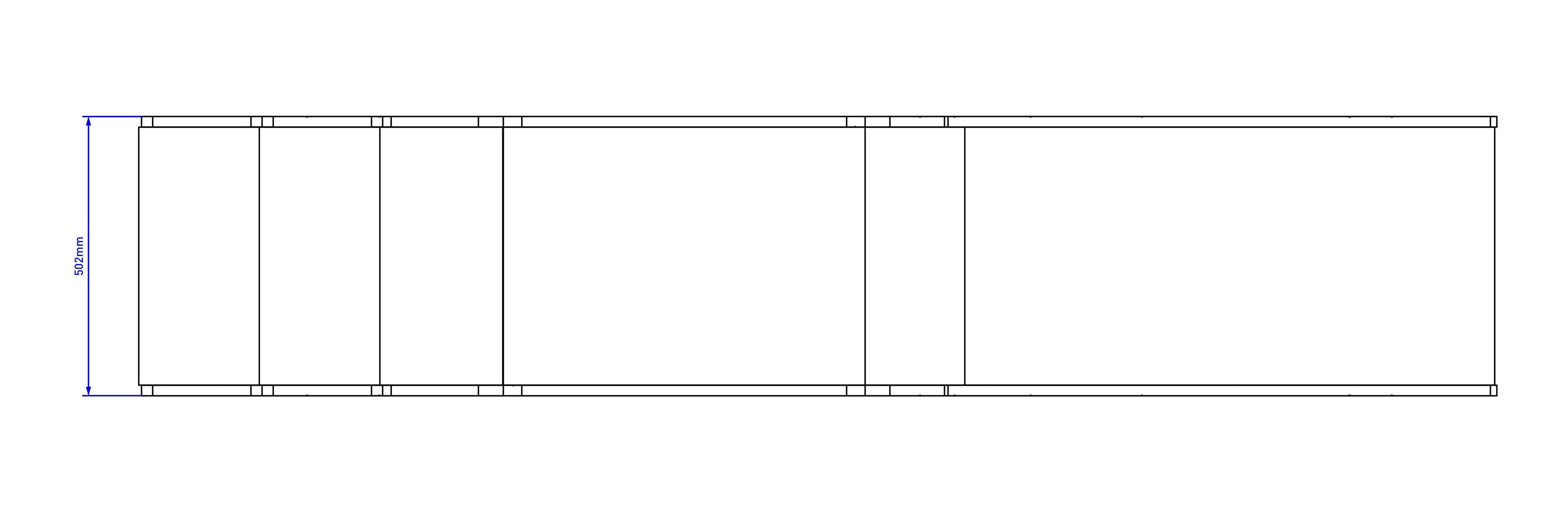 2D plan view drawing of the Up and Under Blocks Ramp & Stair on white background 