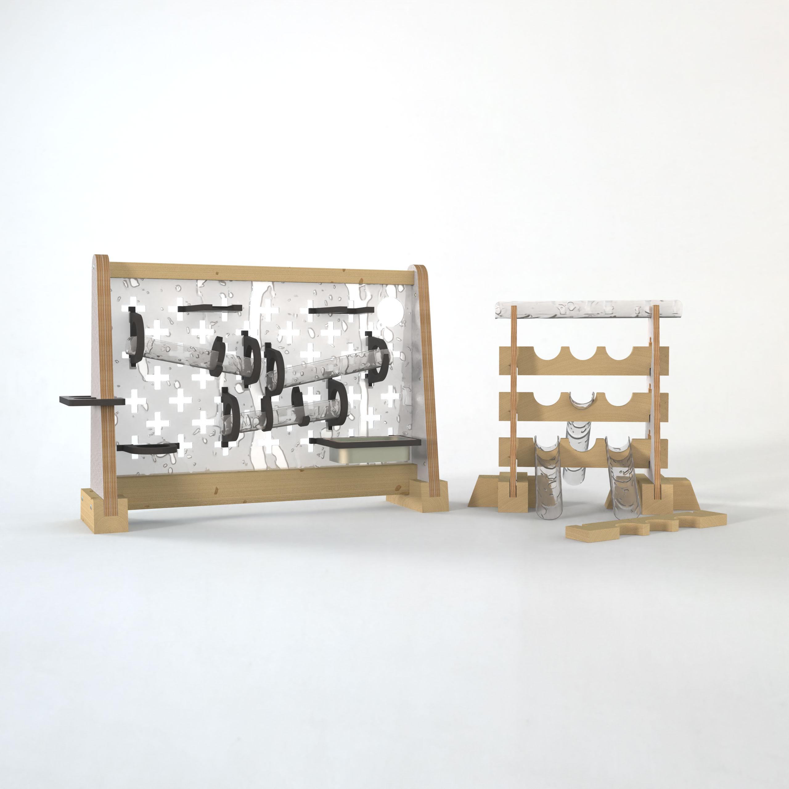a 3D render showcasing the complete Coniston Early Years Water Play Package.