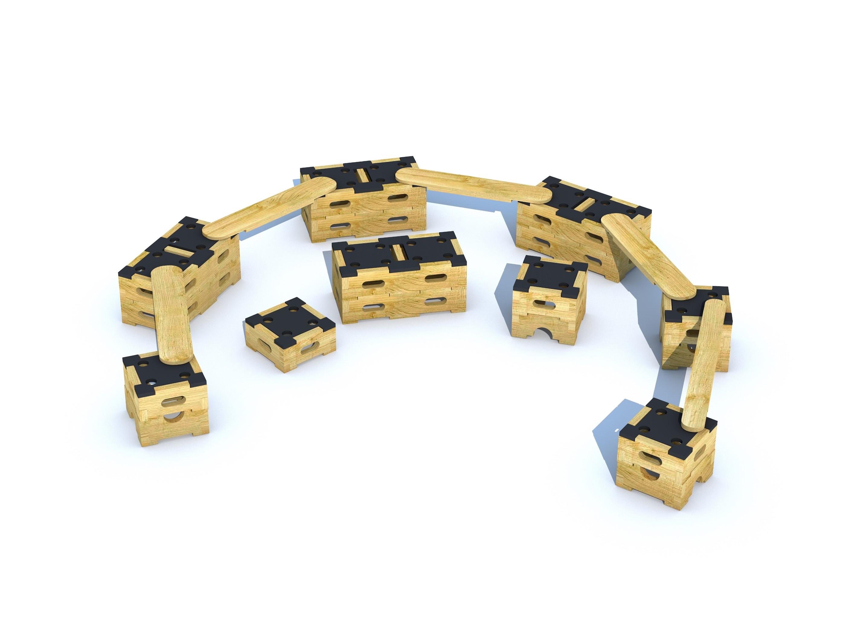 A configuration made from playbuilder a moveable playground product 