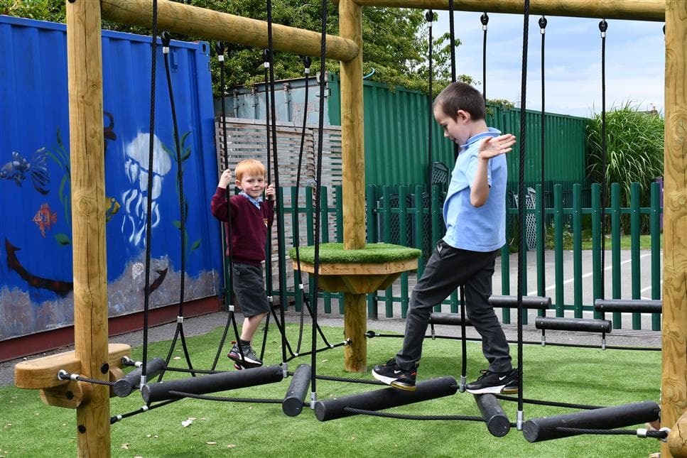 Outdoor climbing frames for school playgrounds