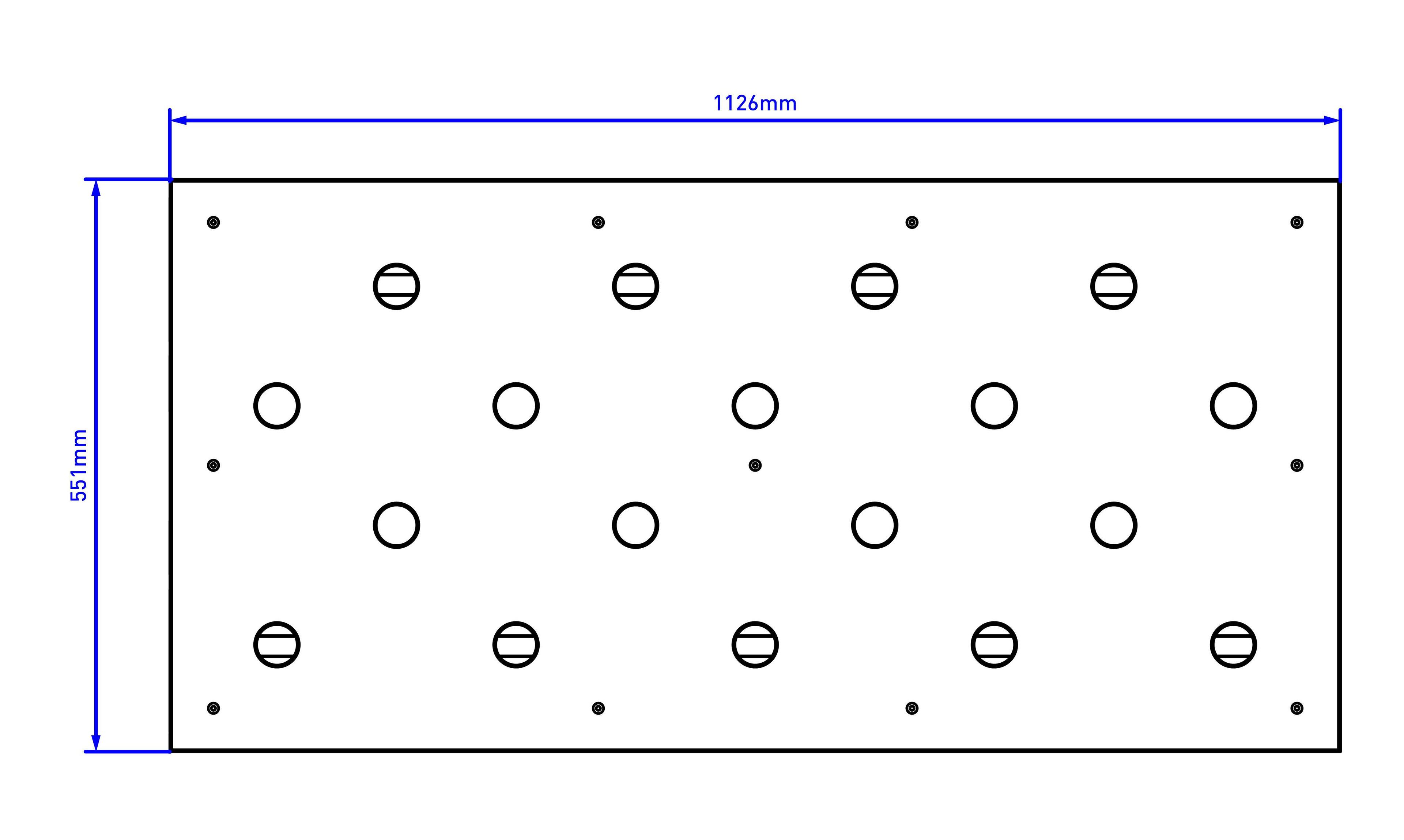 2D render of STEAM Table - top view 