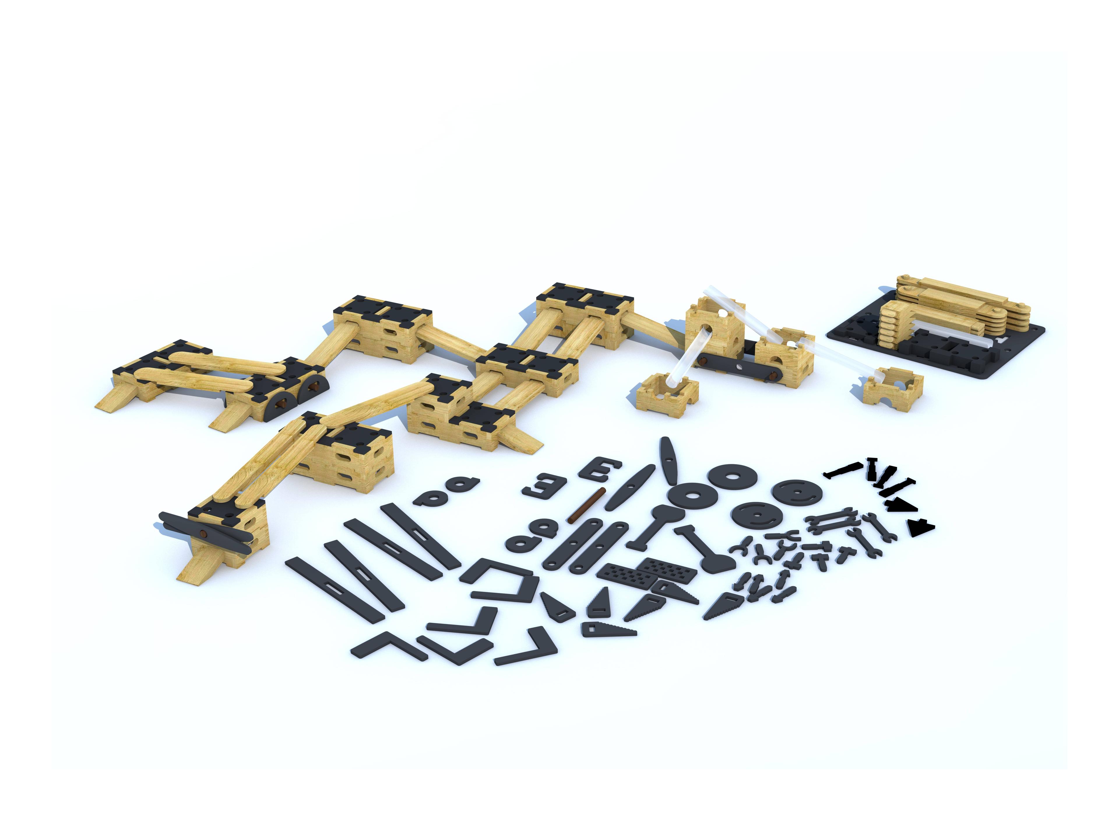 Play Builder Engineer Set with Role Play Additions 3D Render