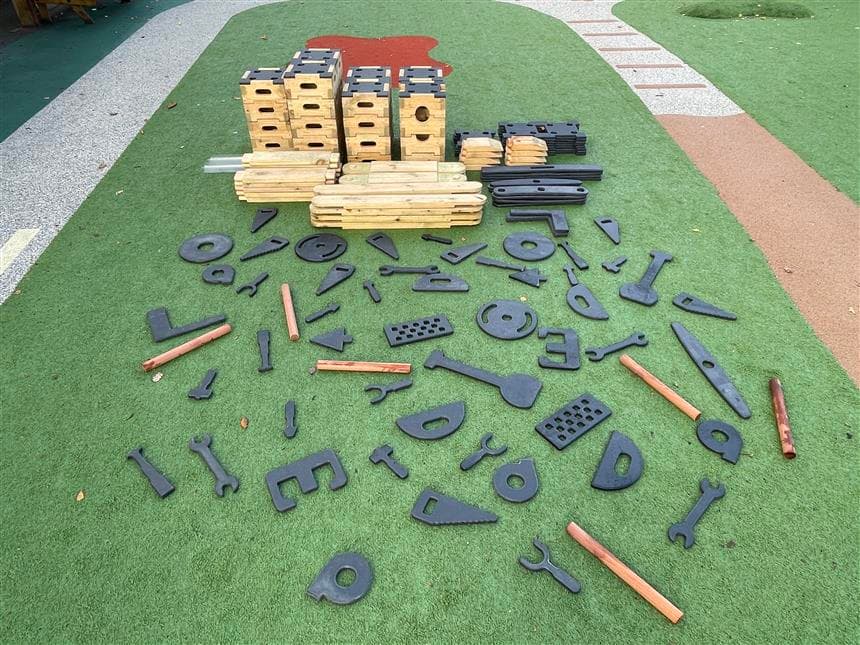 birds eye view of the role play set with the playbuilder