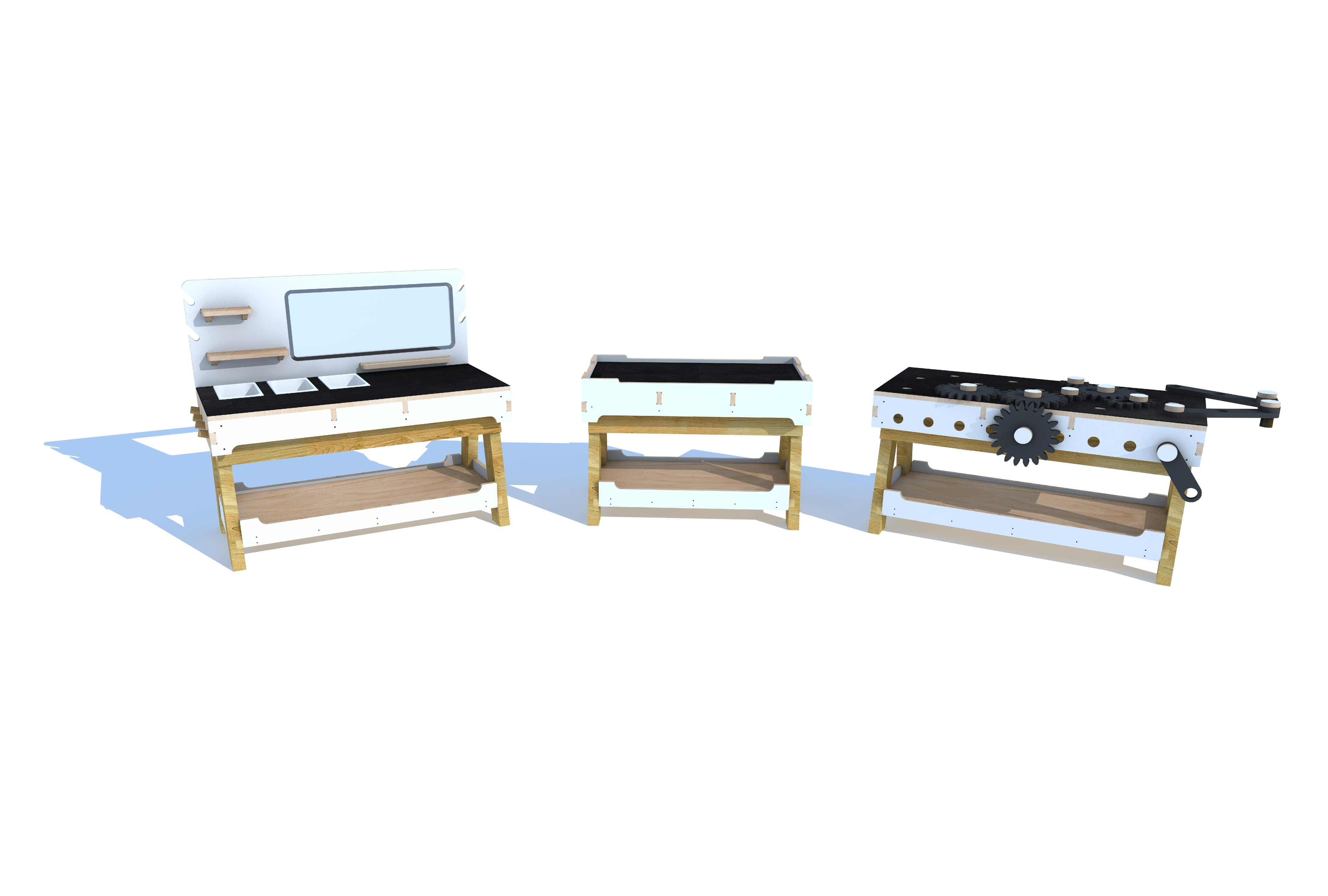 3D render image of Construction Tables - The Workshop Package 