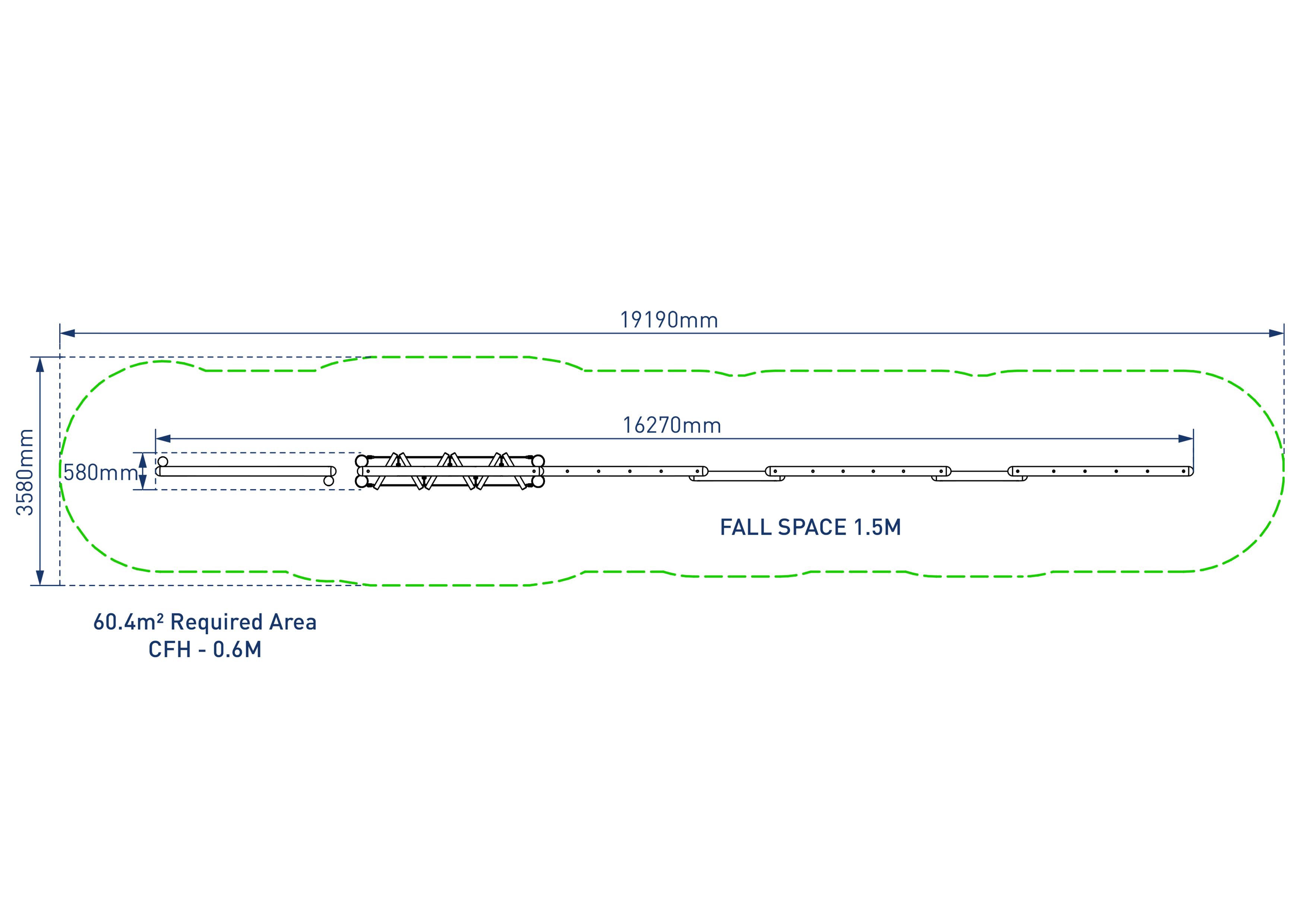 2D render image of Creggan Forest Trim Trail - plan view 