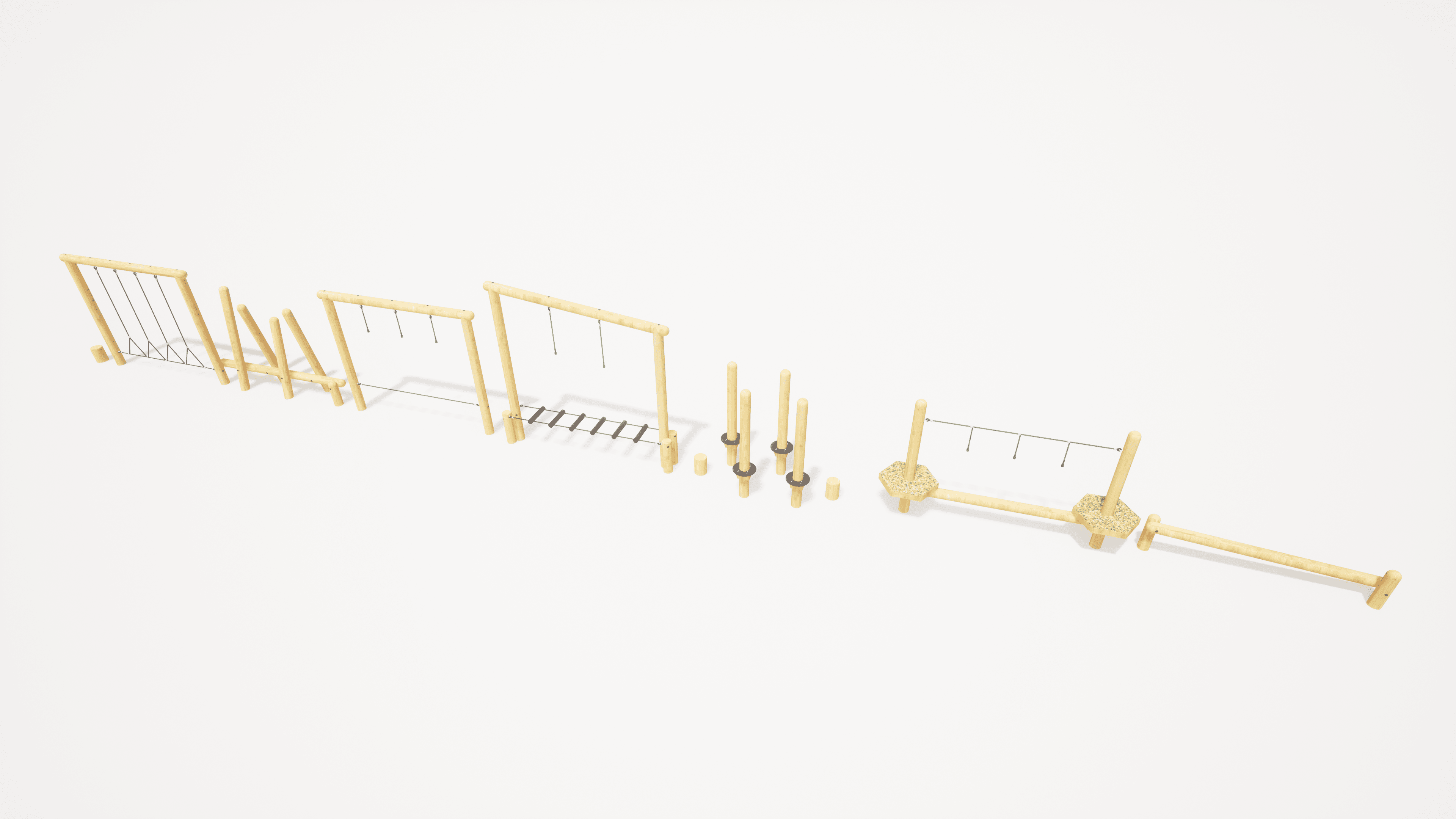 3D render image of Gisburn Forest Trim Trail 