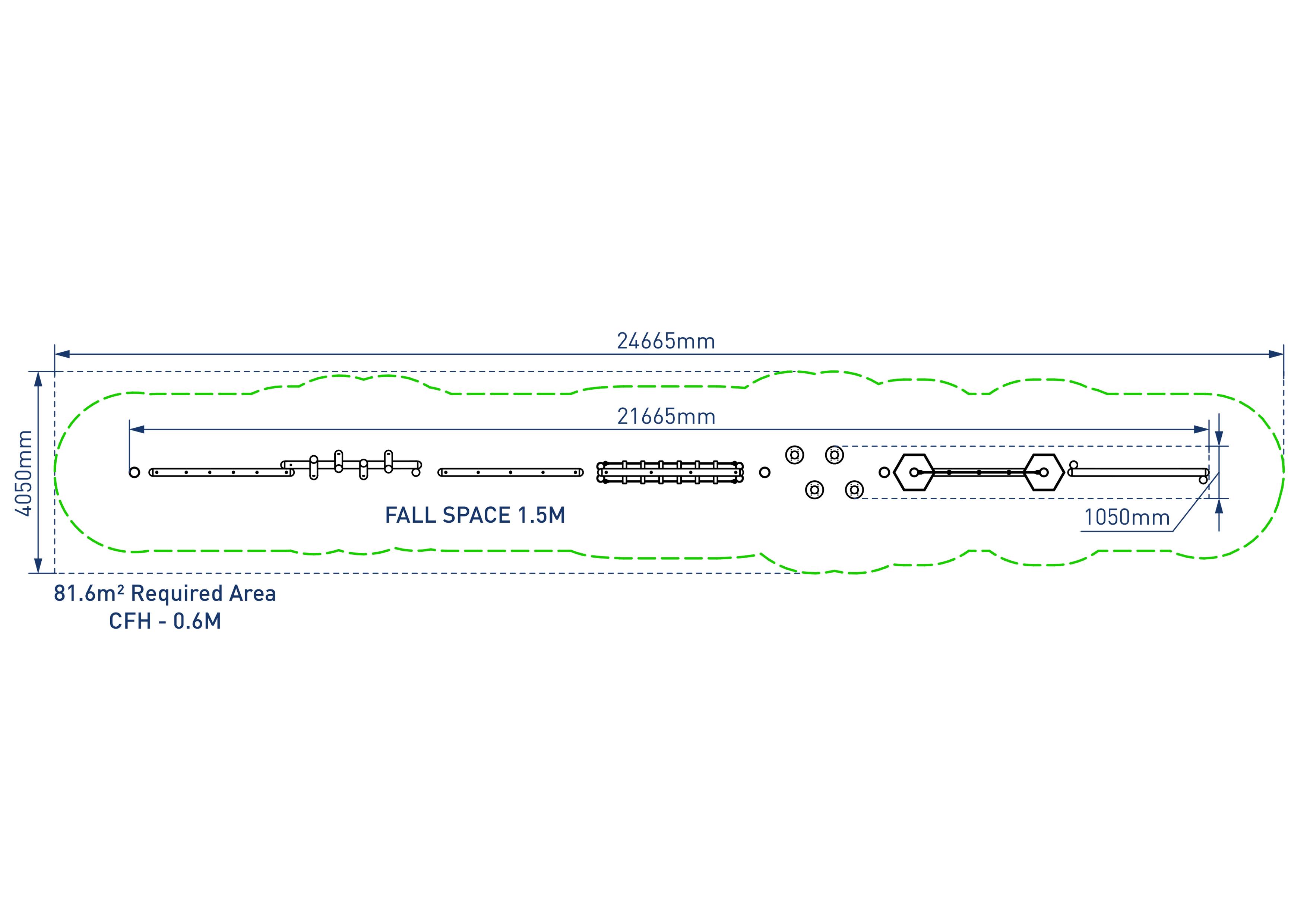 2D render image of Gisburn Forest Trim Trail - plan view 