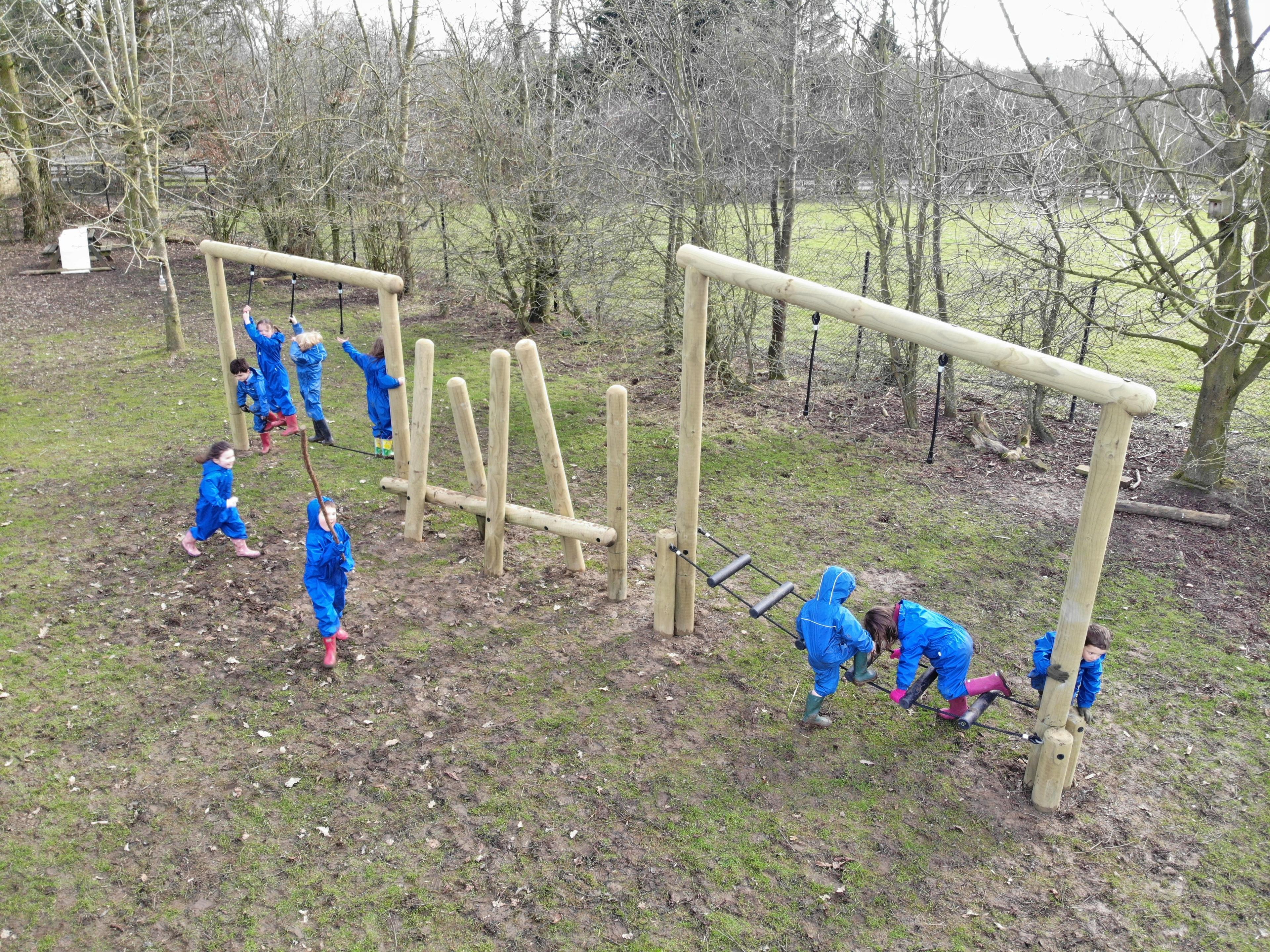 A birds eye view of the forest trim trail