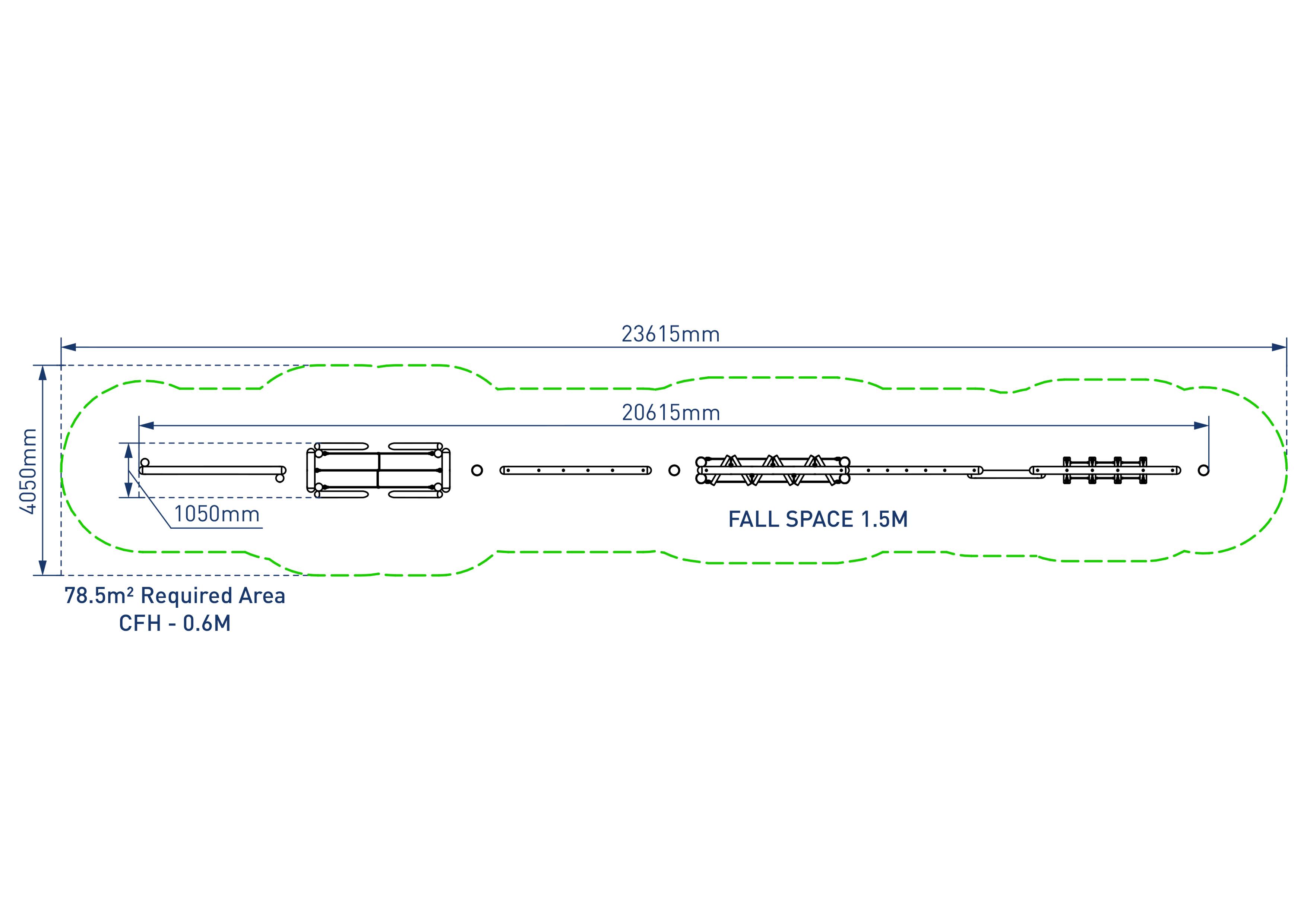 2D render image of Glenmore Forest Trim Trail - plan view 