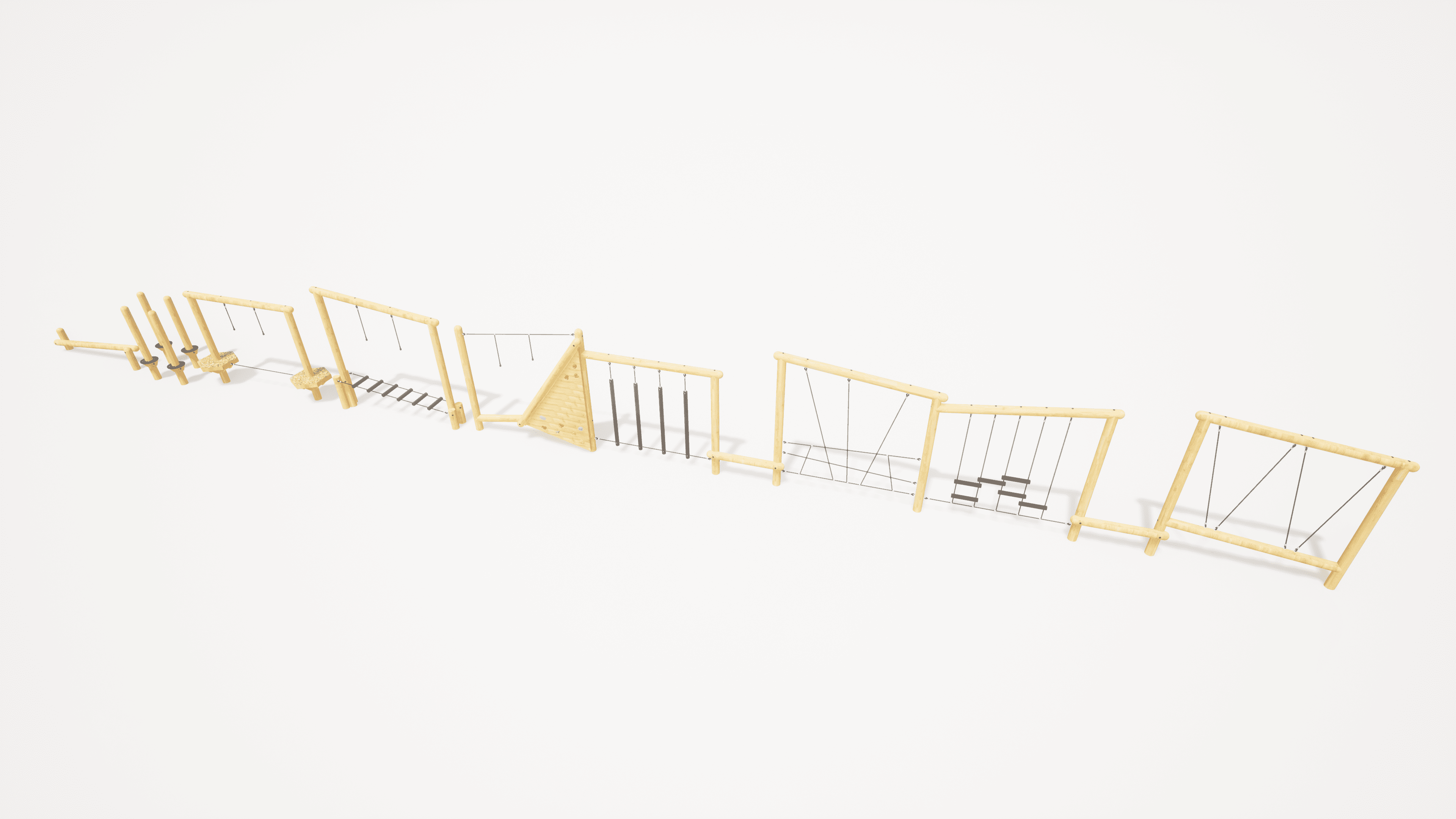 3D render image of Swinley Forest Trim Trail 