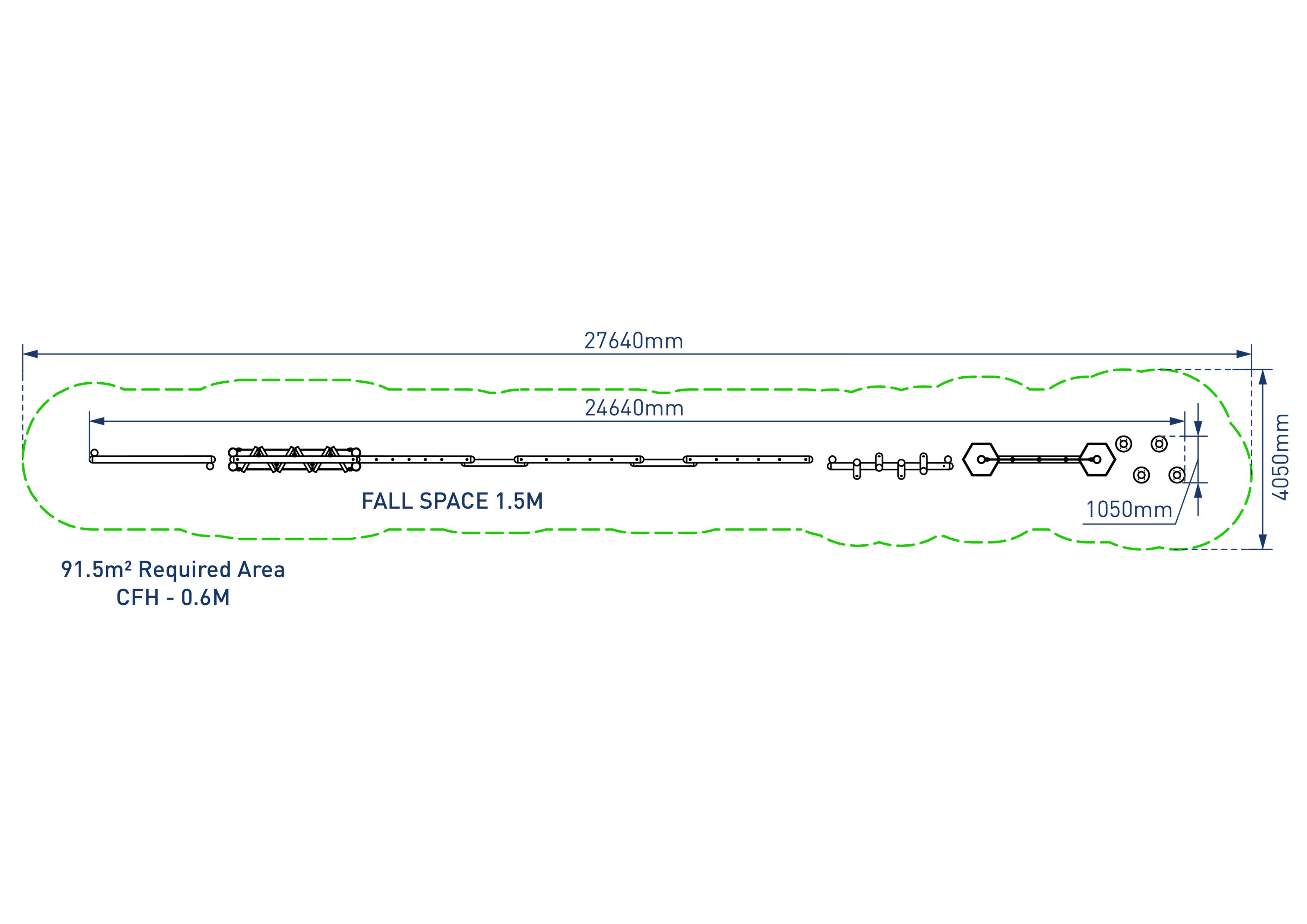 2D render image of Llandegla Forest Trim Trail - plan view 