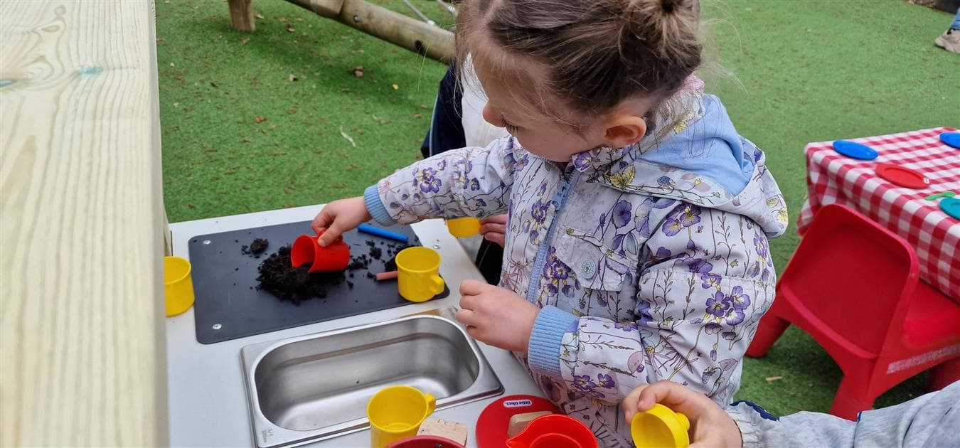 outdoor mud kitchen for earl years settings 