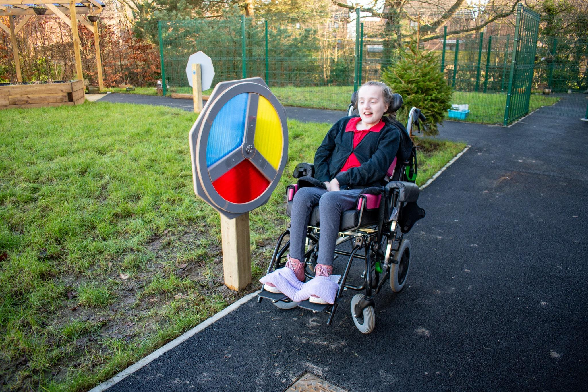 SEN Child With Light Sensory Spinner