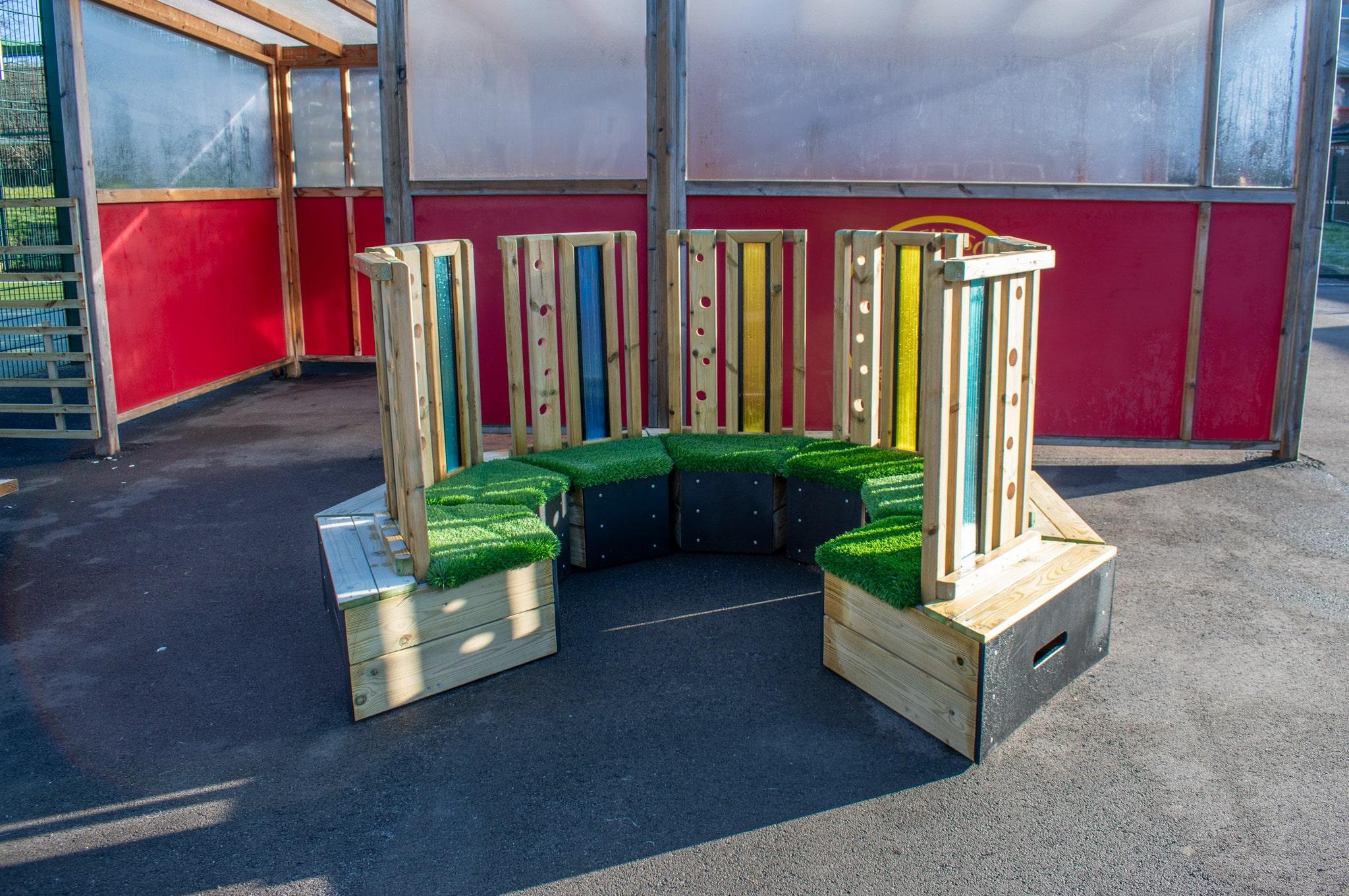 Sensory Seating Circle on Playground