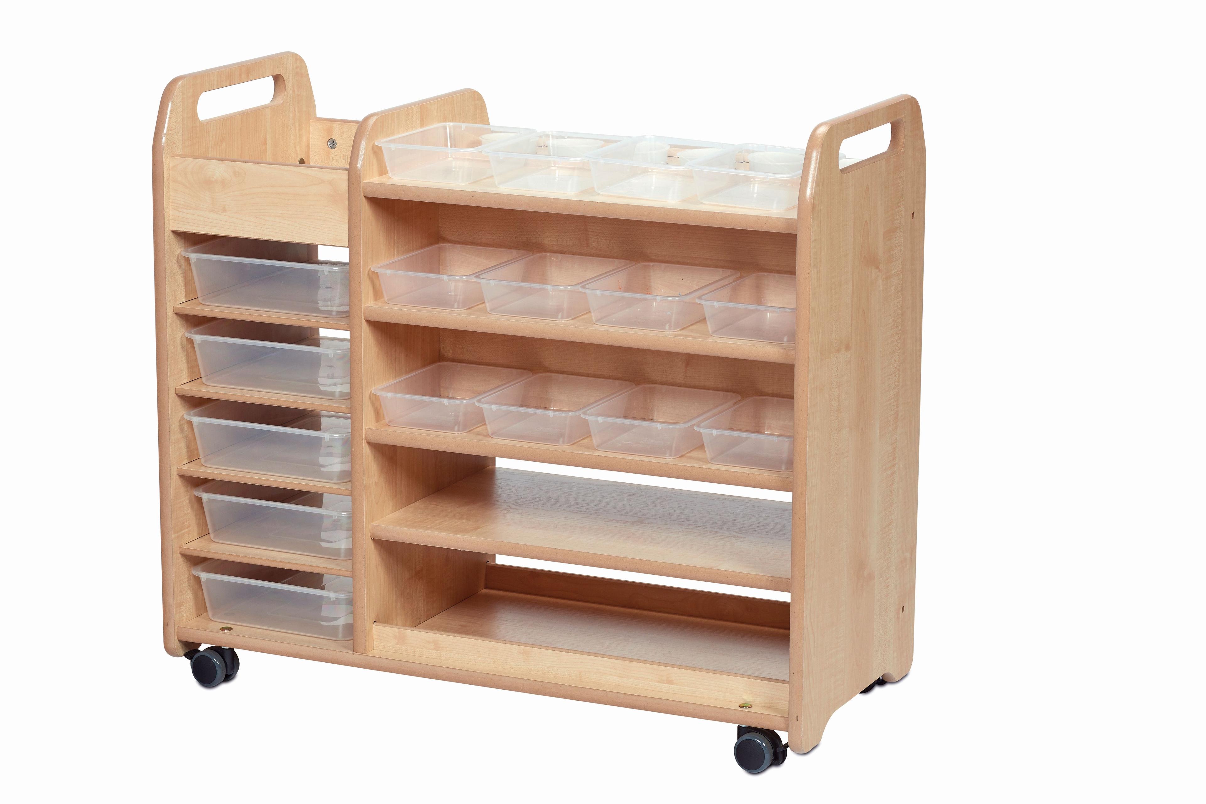 An empty Continuous Provision Trolley, on a white background.