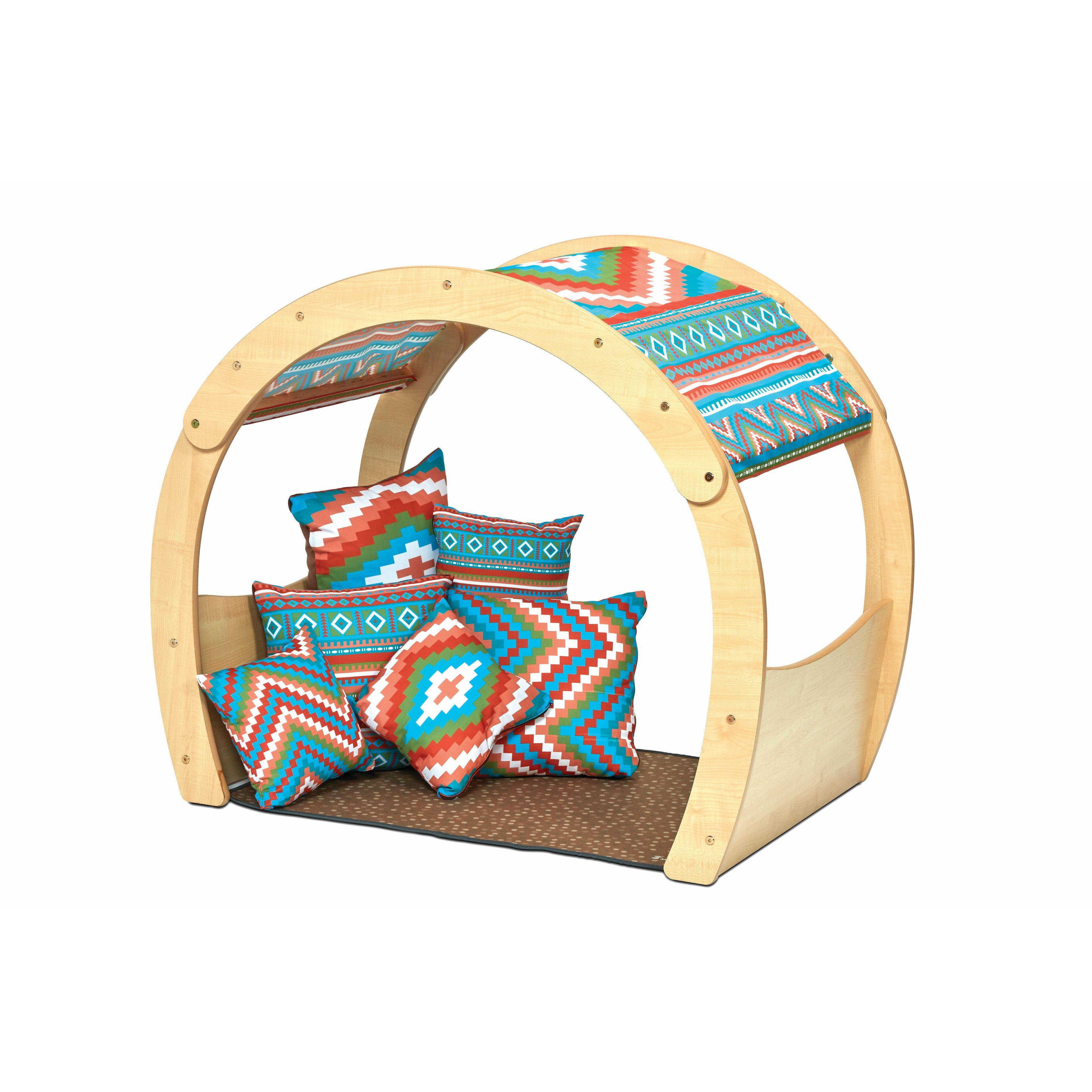 The Small Cosy Cove Plus Aztec Accessory Set, on a white background.