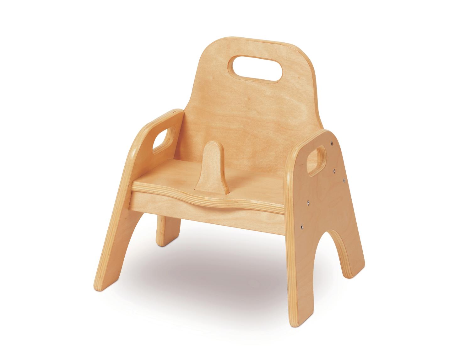 Millhouse Infant Feeding pommel Wooden Chair on a White Background
