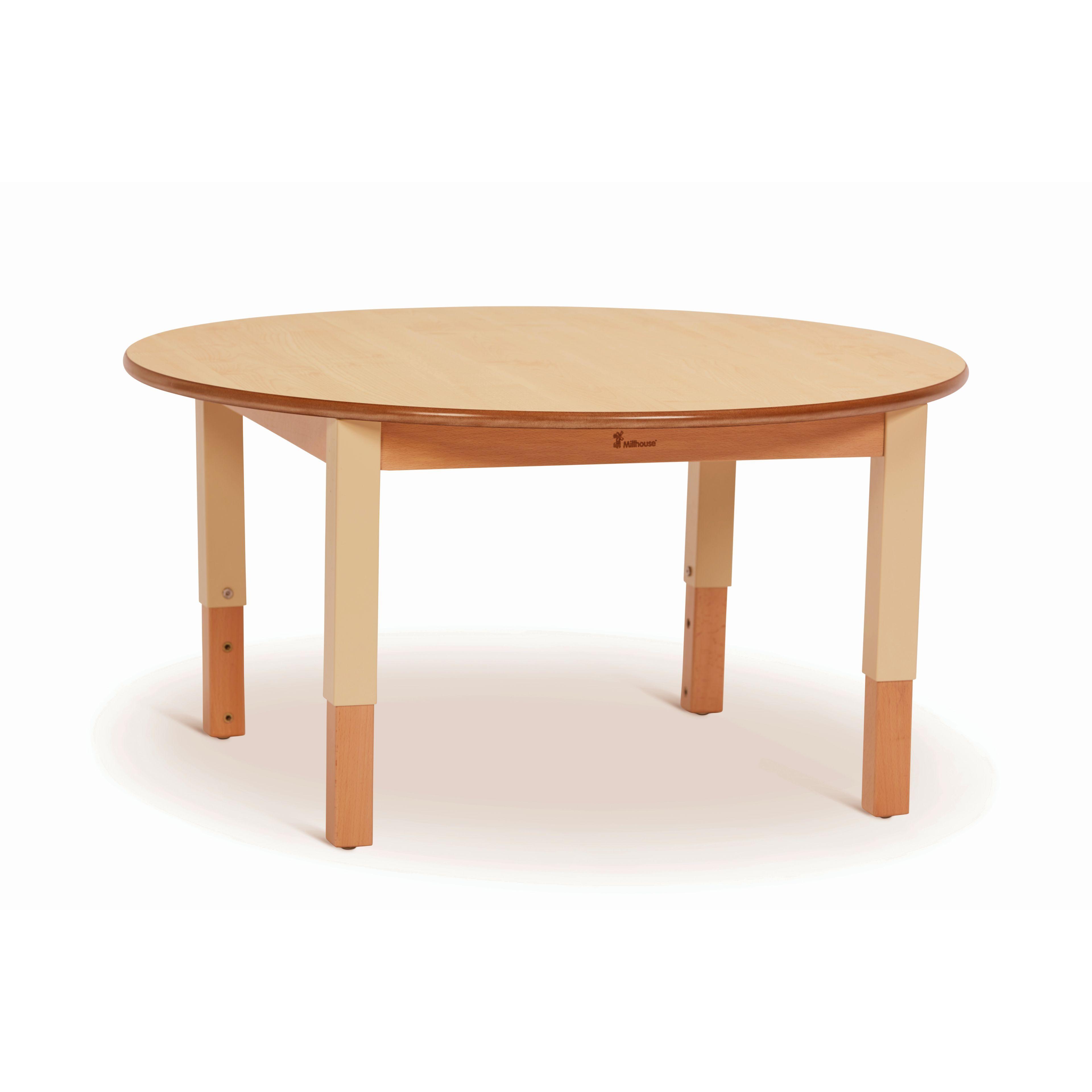 The Medium Circular Table (D900) Height Adjustable, on a white background.