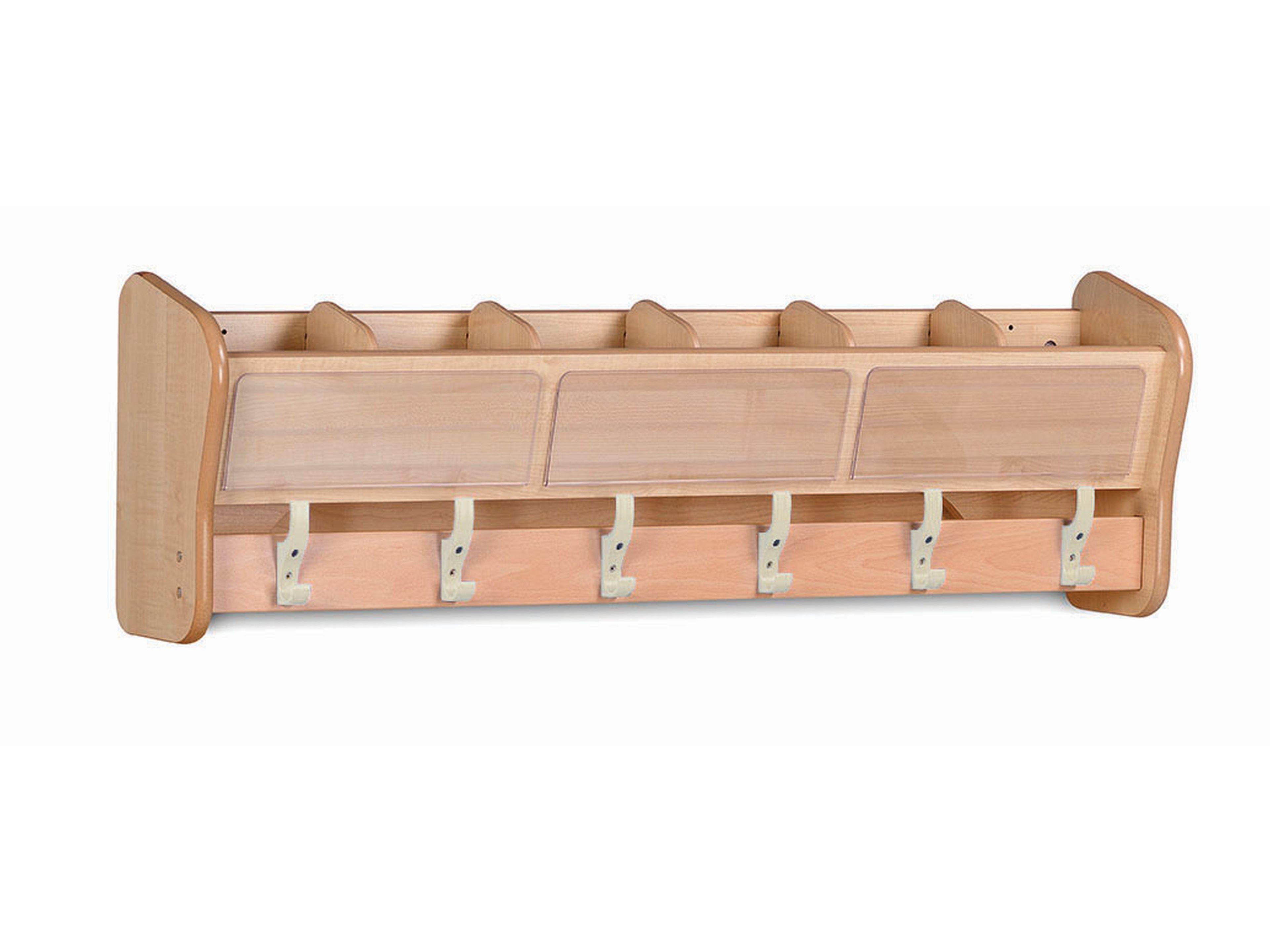 millhouse wall mounted hook set with name labels and extra storage