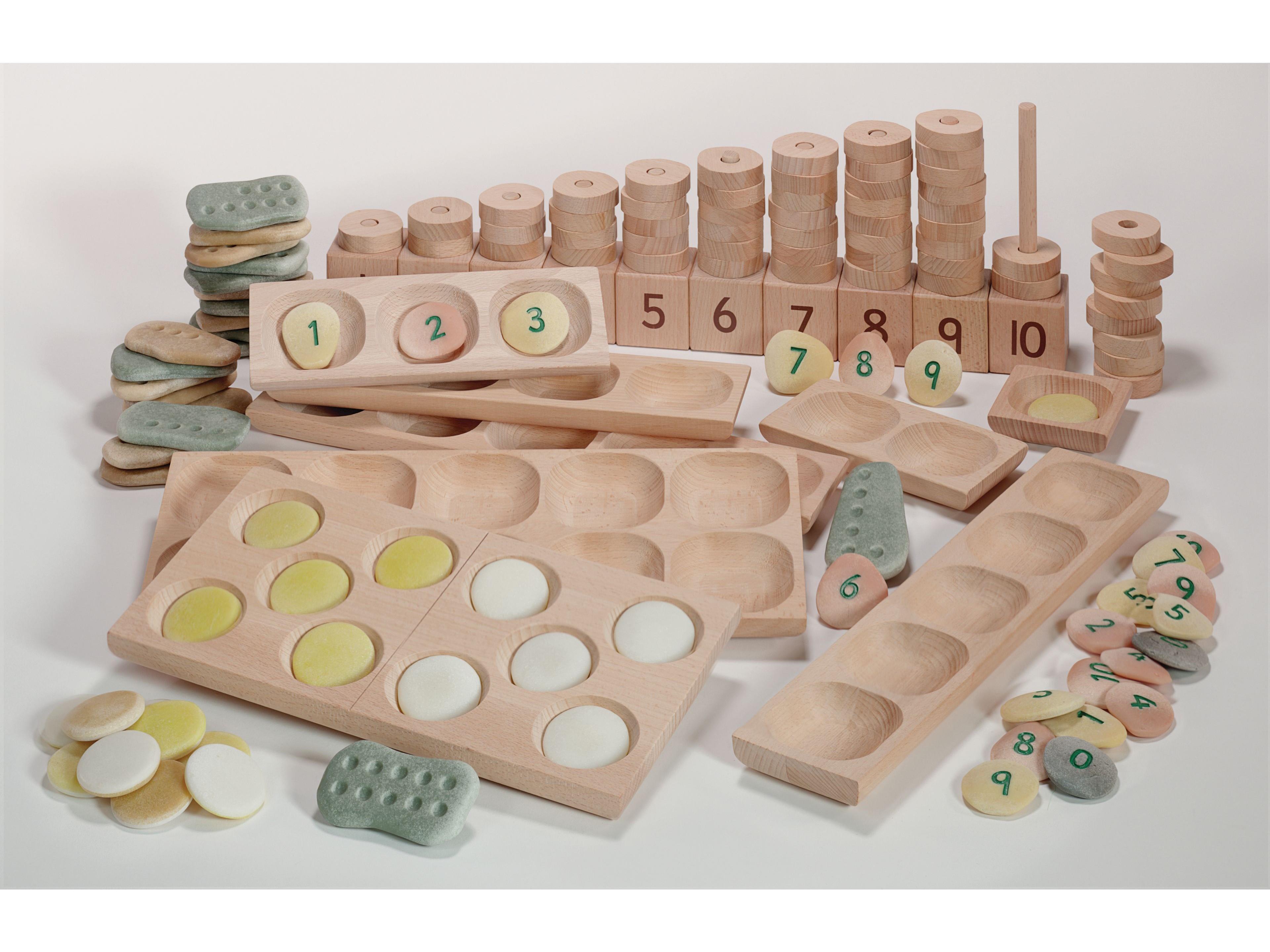 millhouse early years set of learning blocks, numbers and dominoes