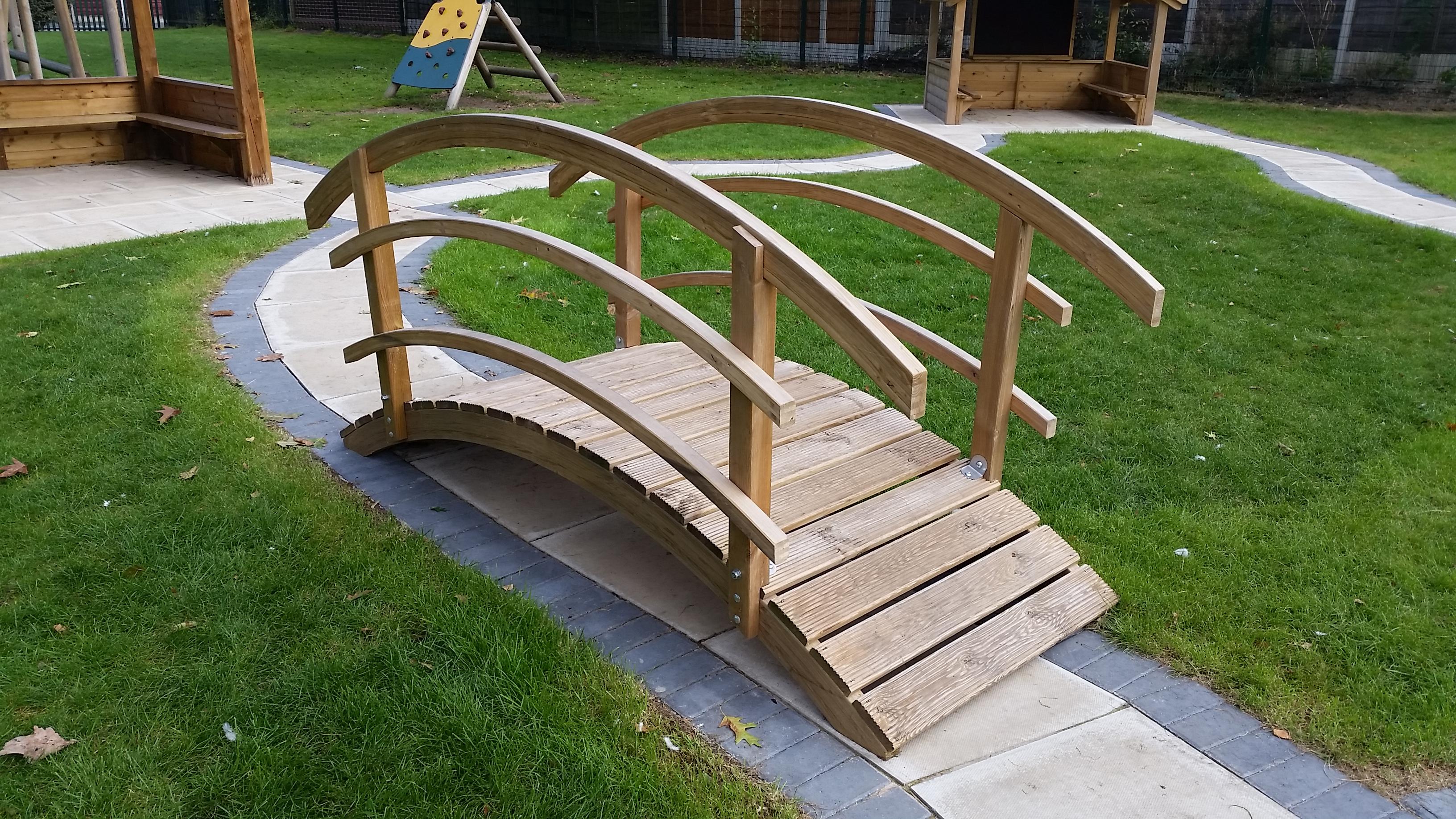 Arched Bridge with Bow Top Fenced Sides