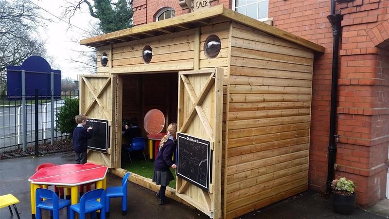 Play Cabin for playground storage