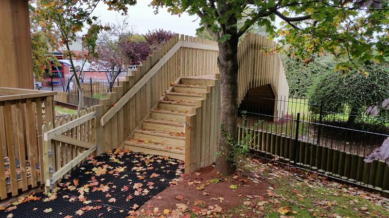 West Town Lane Bespoke Bridge for the playground