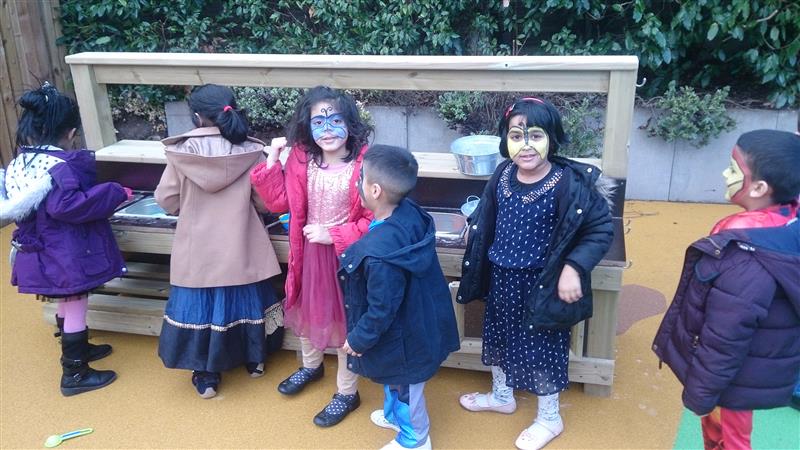 Pentagon Play Mud Kitchen for school playgrounds